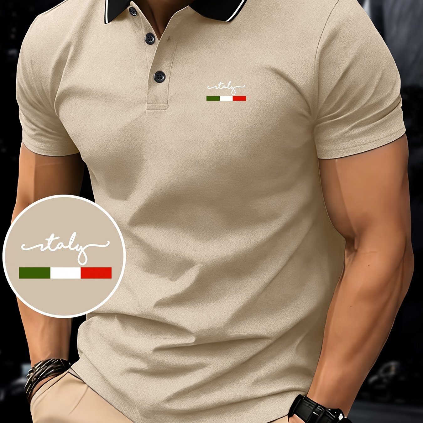 TEMU Easy , Summer Men's Shirt Short Sleeve Golf â Use, Outdoor Activities, Casual Wear, And Extremely Comfortable â Perfect For Fitness, Running,