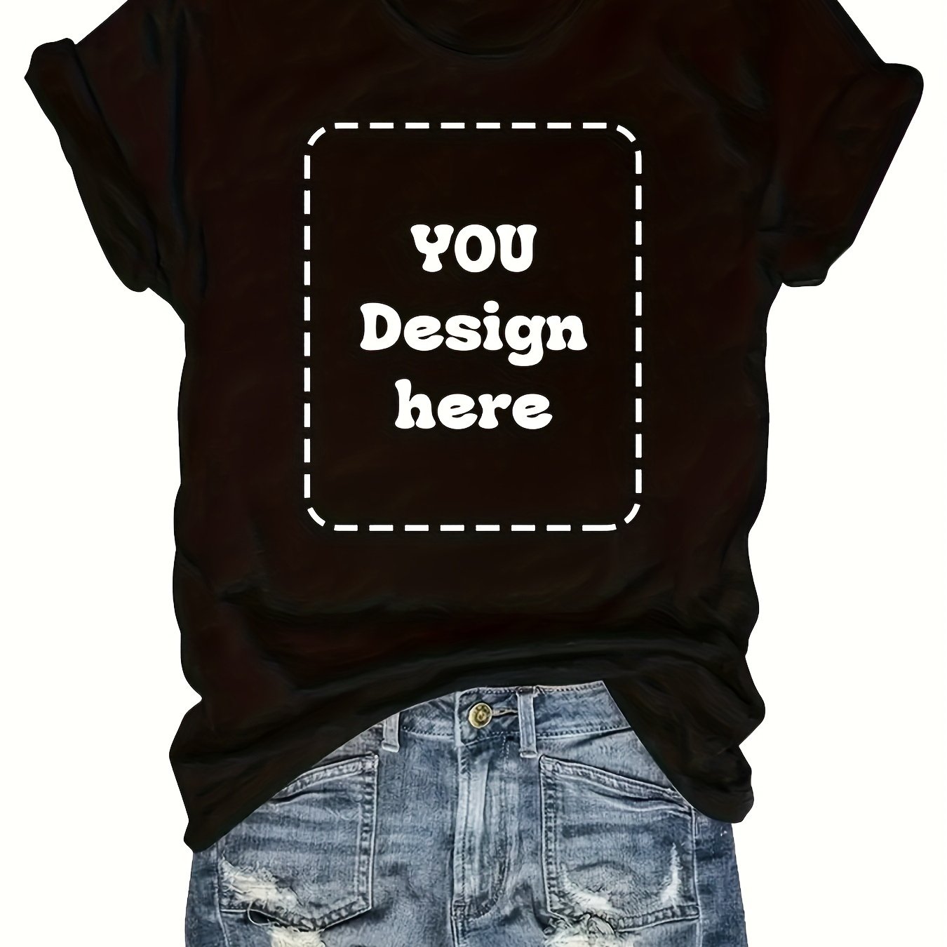 TEMU Personalized Women's T-shirts With Customized Prints