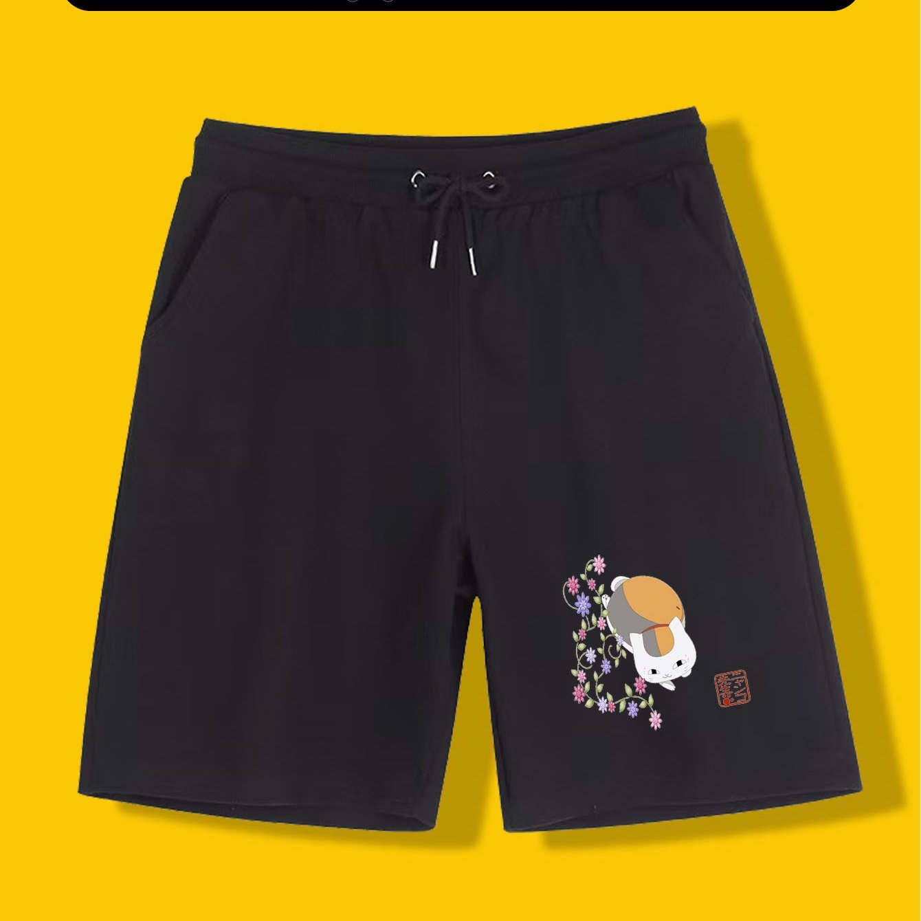 TEMU 【夏に】ベージュのサッカーショーツ、ハムスターのデザインが可愛い！