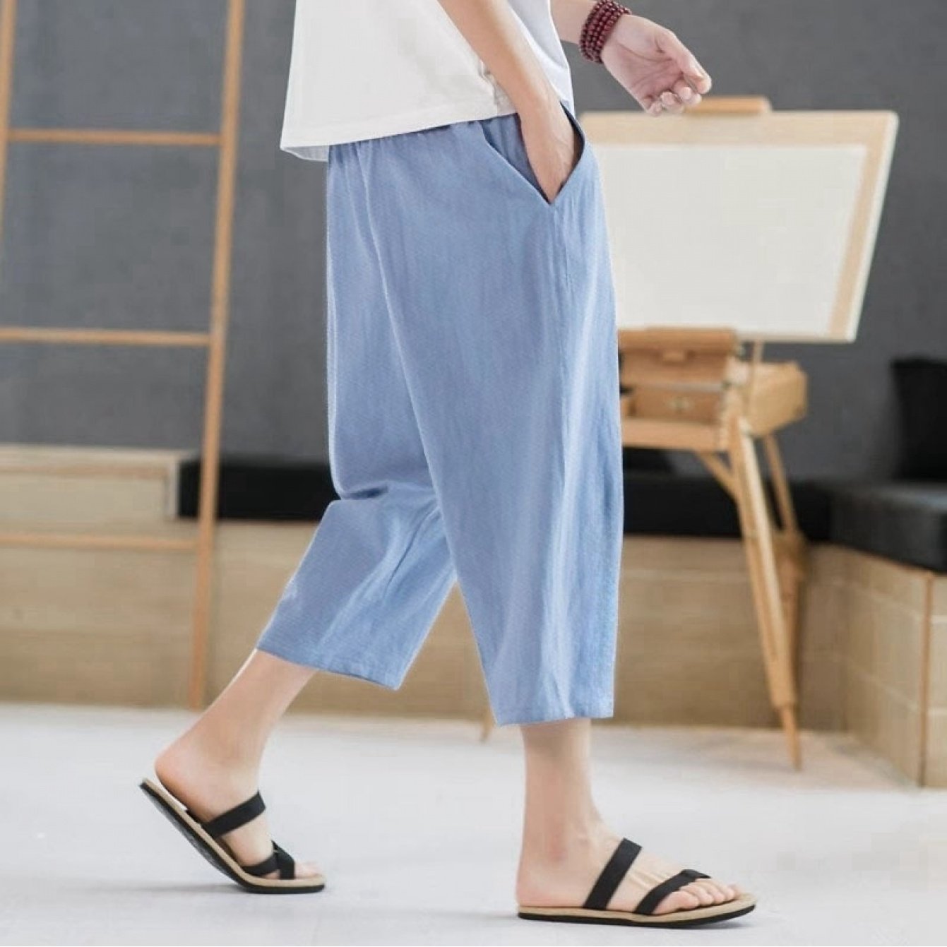 TEMU 【軽量＆通気性】メンズ 夏用パンツ。スフィットでなデザイン。スポーツや普段使いに最適。速乾性も◎