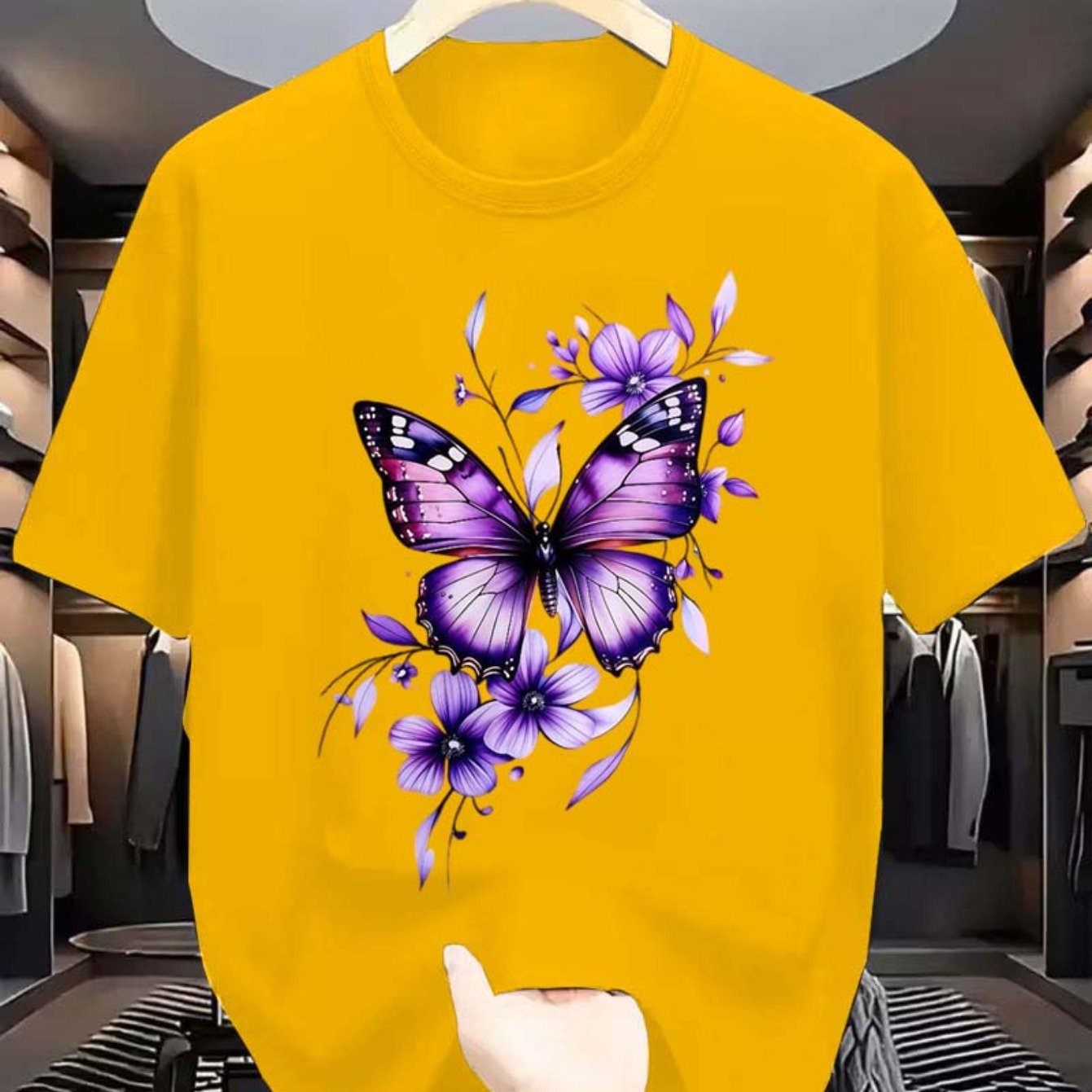 TEMU Plus Size, Women's Casual Fashion Printed T-shirt In Sizes 0-8xl, Trendy Base Layer For Daily , Style, Suitable For , Casual Wear, Short Sleeve