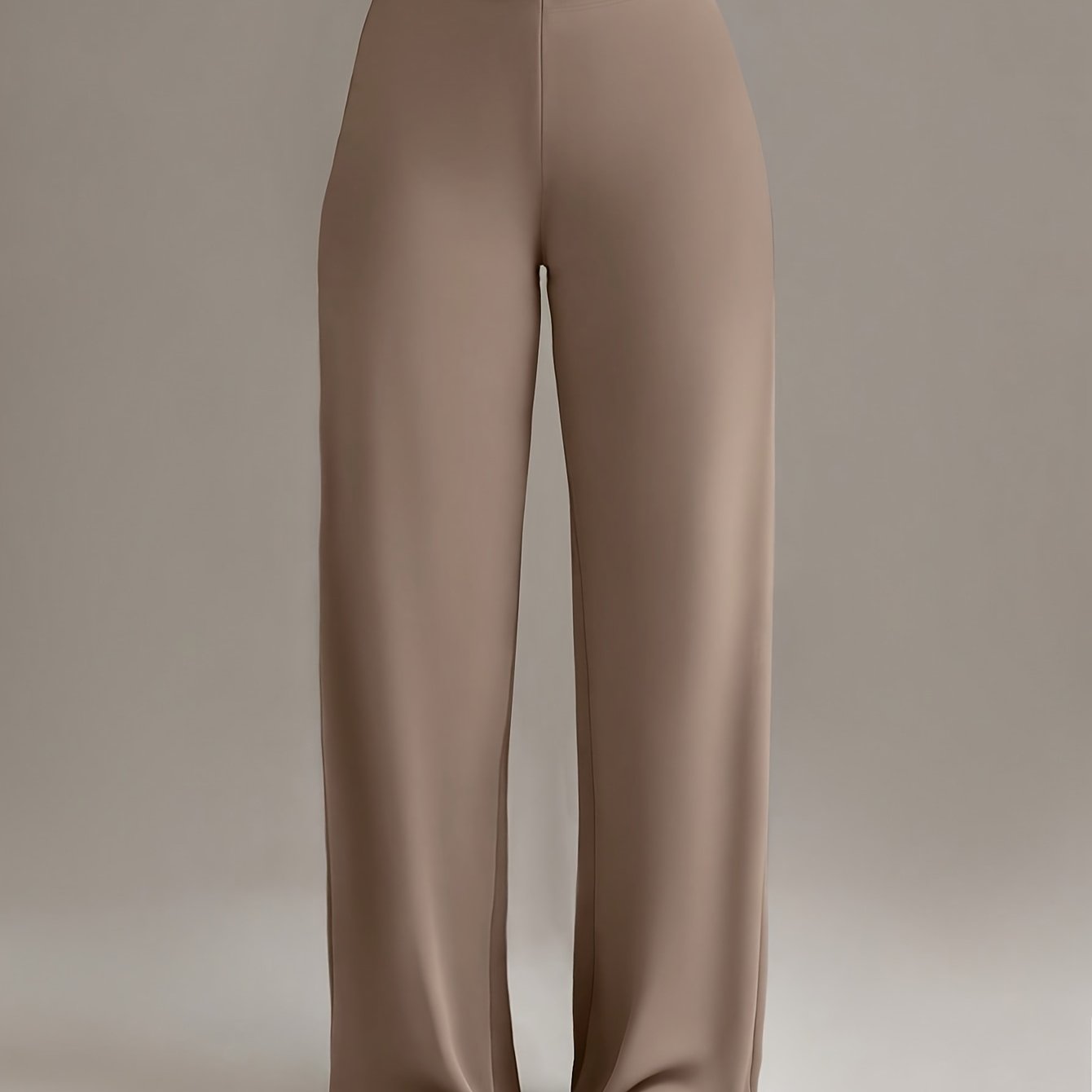 TEMU Women' Color Casual Commuting Versatile Straight Leg Pants