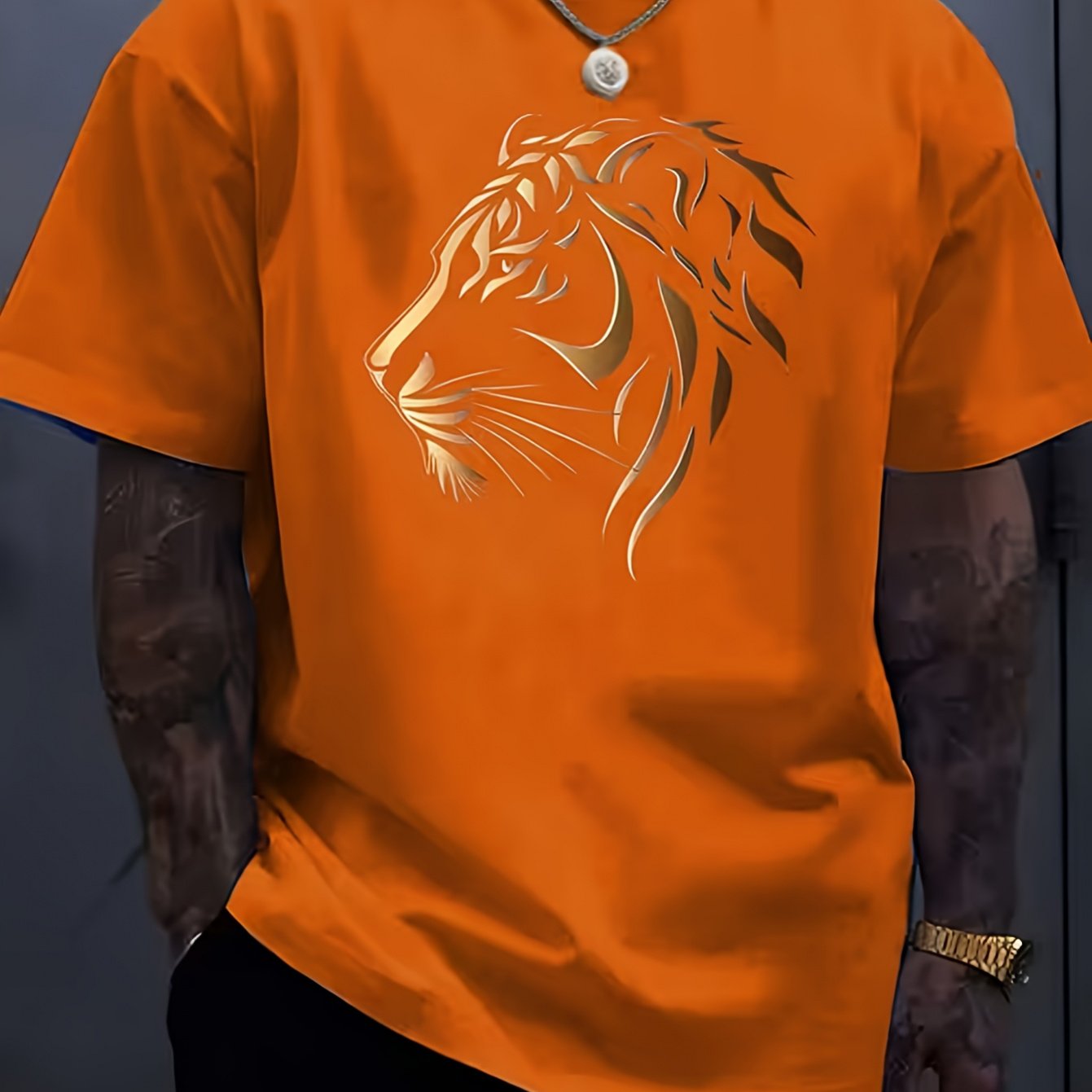 TEMU Women's Regular Fit T-shirt With Minimalist Print, Full Size Range , Perfect For Holidays And Daily Wear