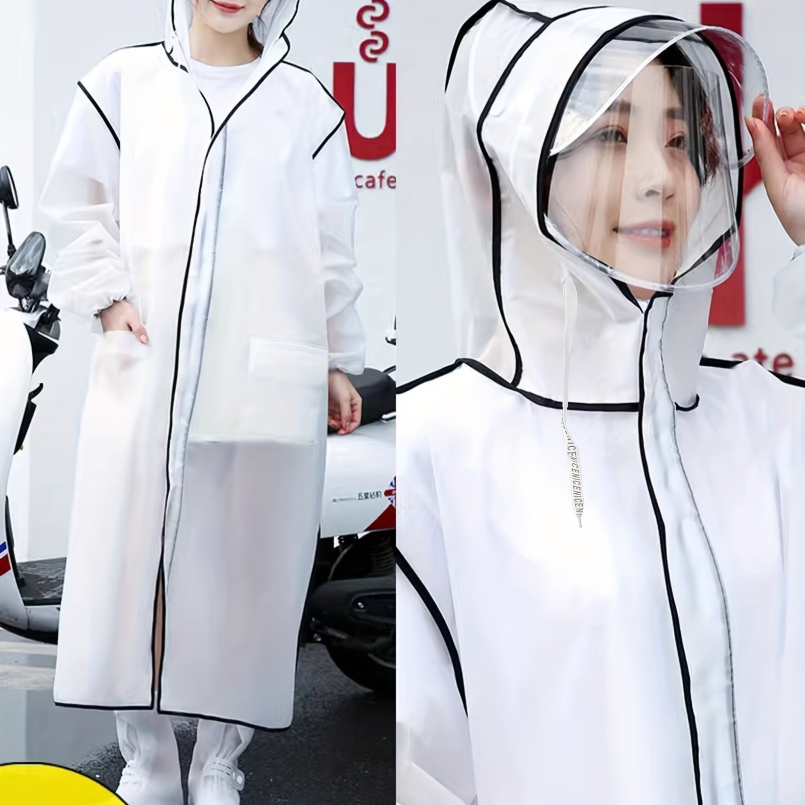 E-shop Strapazierfähiger 1-teiliger Regenmantel für Erwachsene, ein Muss für Regentage. Unisex-Design aus langlebigem EVA-Material, geeignet als