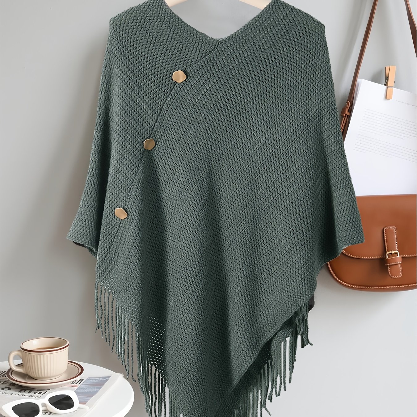 TEMU Plus Size - Plus Size - Fashionable Plus Size Women's Shawl, In Multiple Colors, Suitable For And Travel A Fashionable Item Soft, Comfortable,