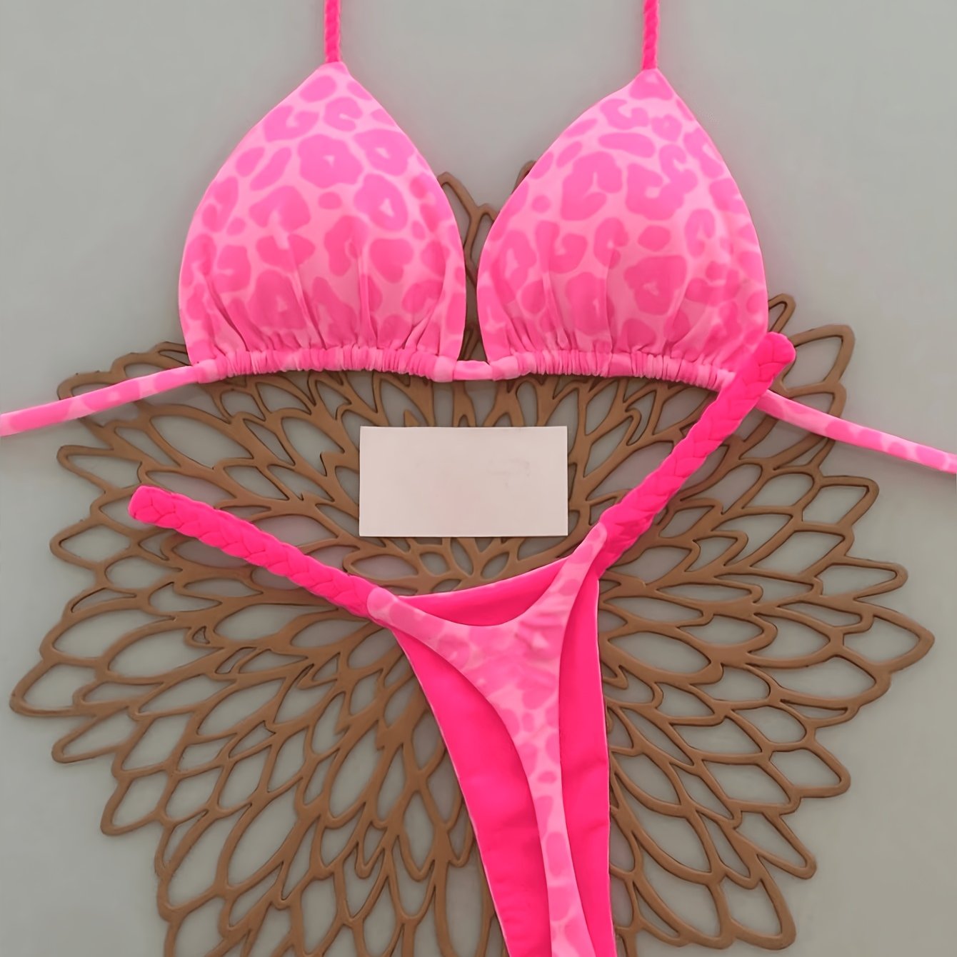 TEMU Traje de Baño Sexy con Abertura, Conjunto de Bikini Premium