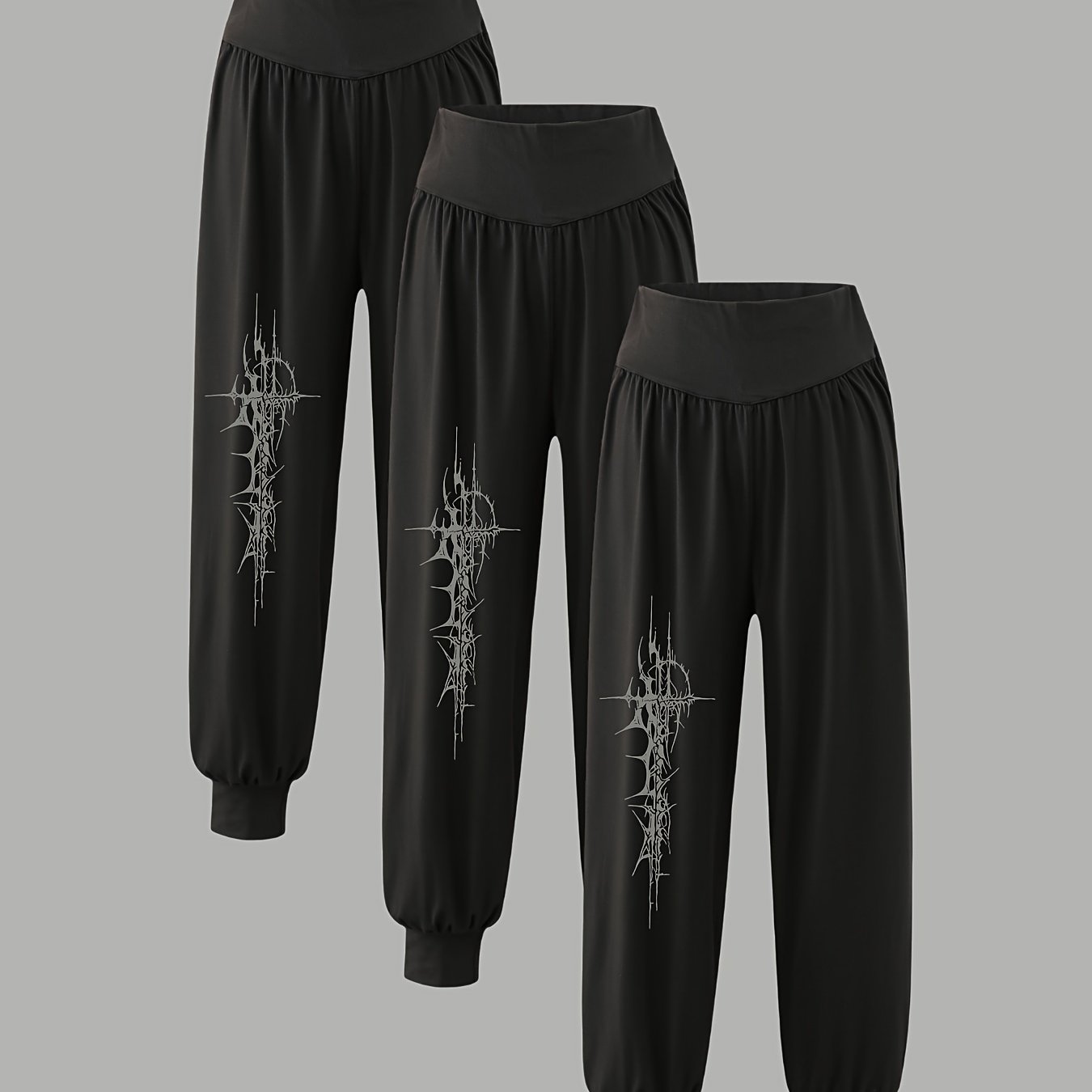 3-Pack Women's Casual Harem Pants for All Seasons
