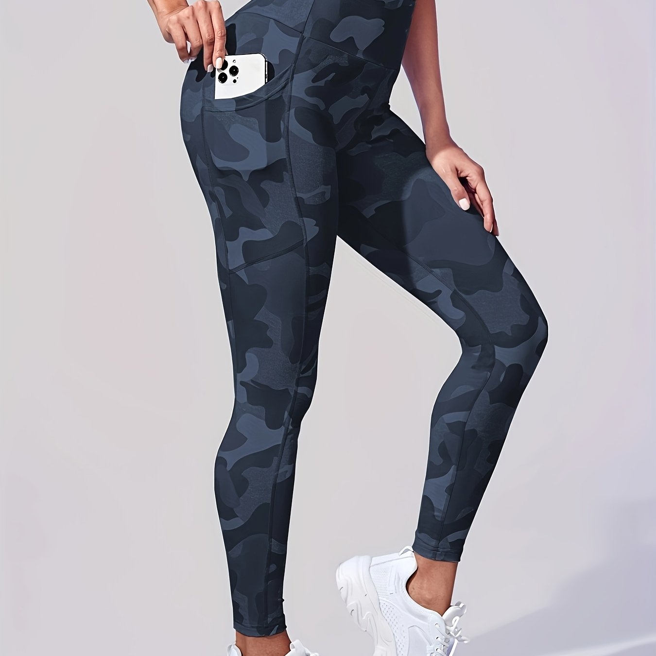 Popular Camouflage Yoga Pants With Pockets, Fitness Leggings, Running Sports Pants For Women