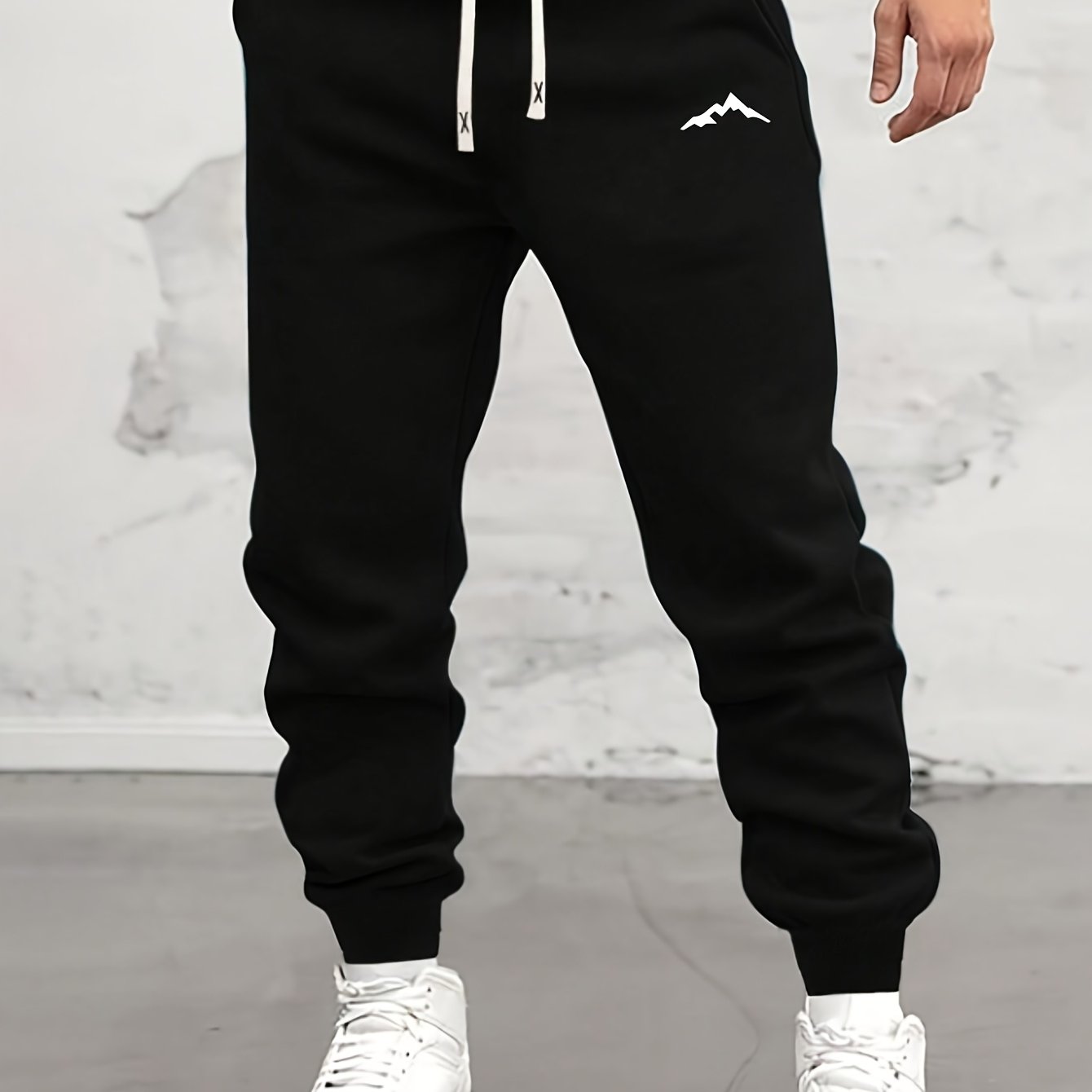 Sweatshirt Pants With Hill Print, Simple And Fashionable Sweatshirt Pants, -lined Sweatshirt Pants In Plus Size, Plus Size