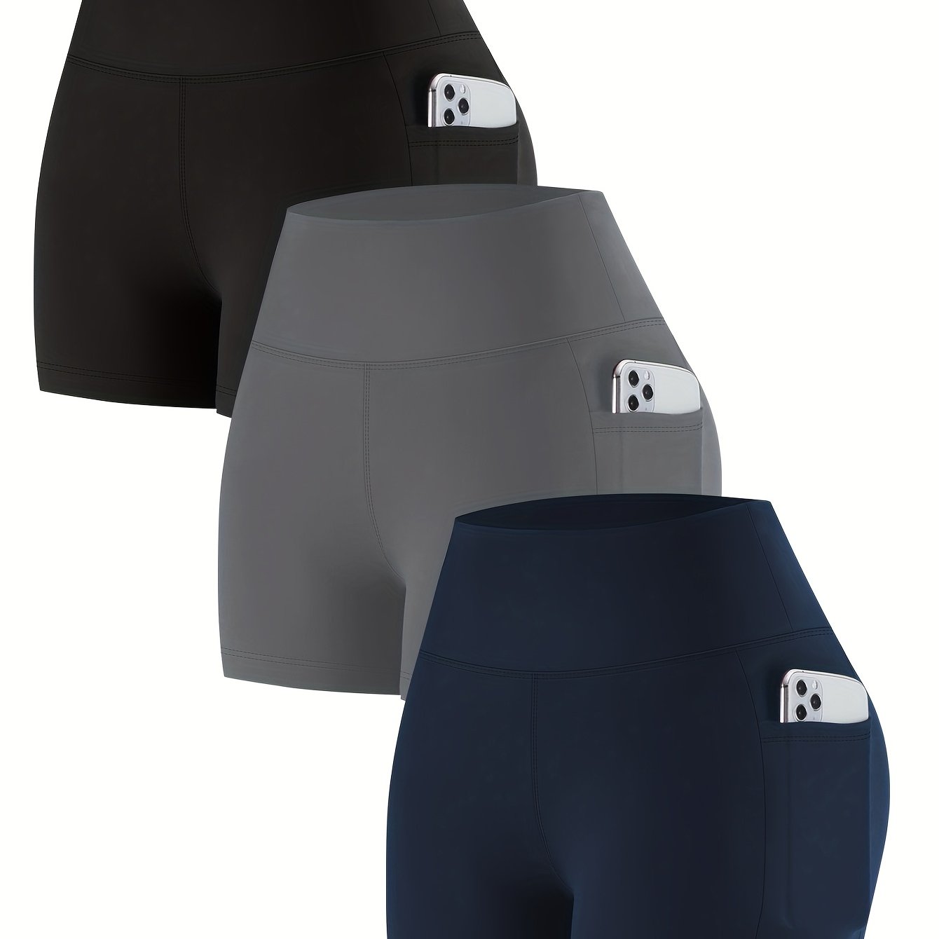 3pcs Set - 3- Pocket Leggings