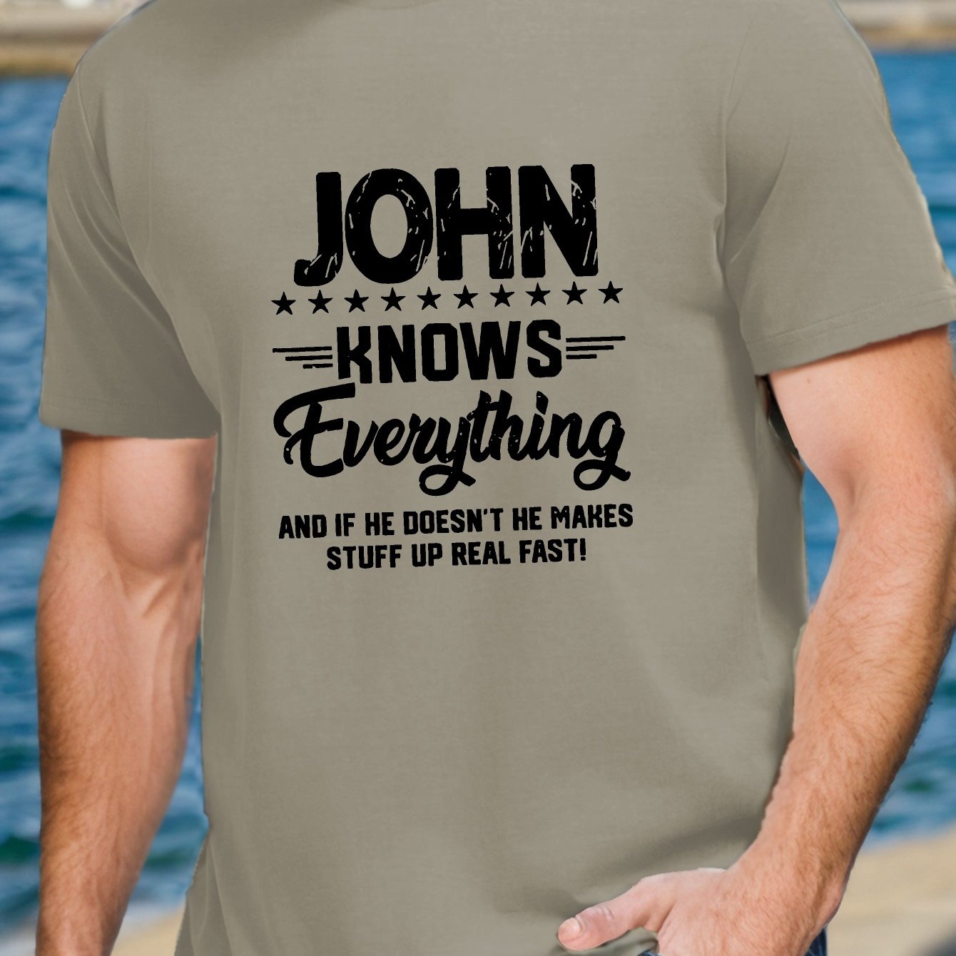 TEMU Everything Men's Short Sleeve T-shirt Summer T-shirt Top