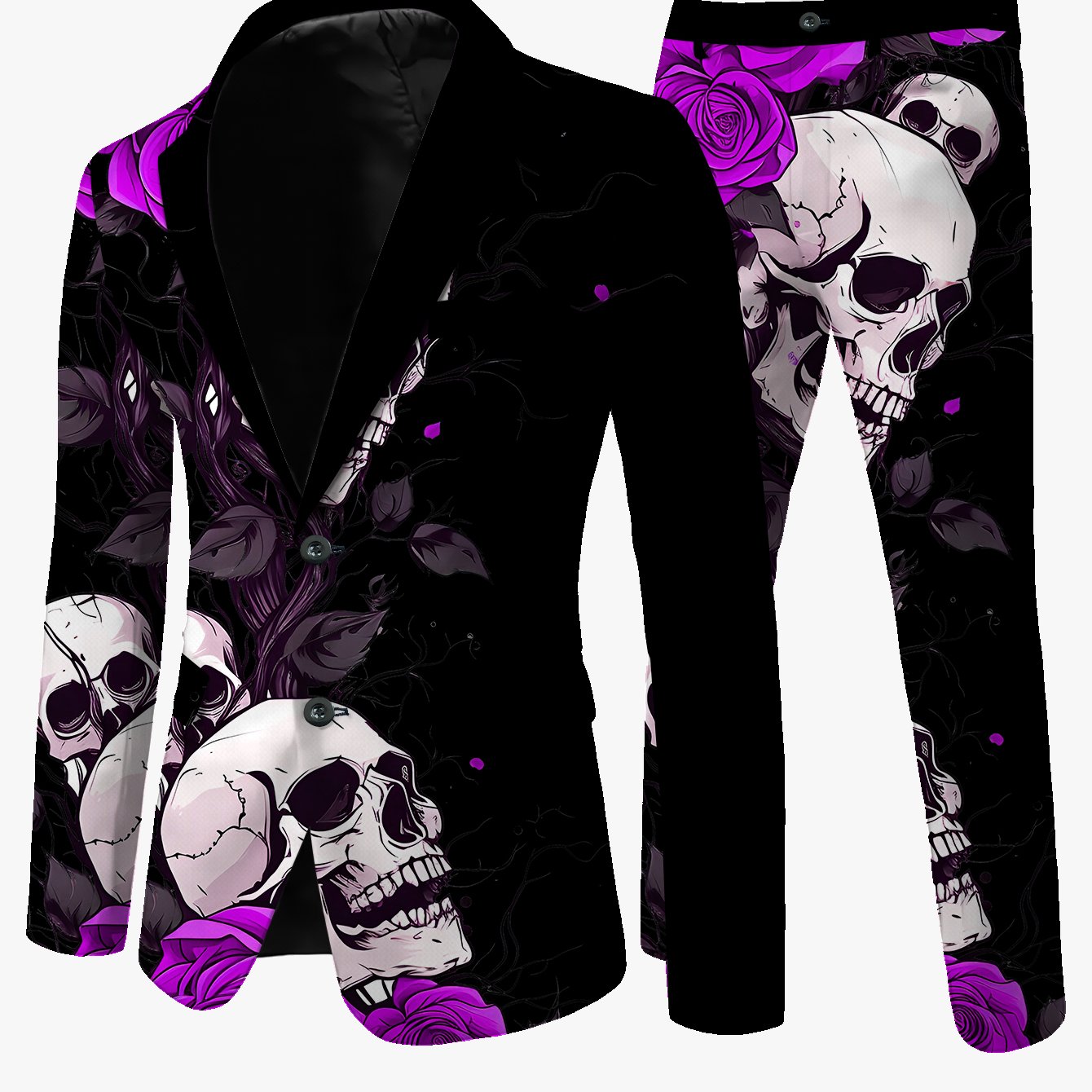 TEMU Men's Suit And Trousers Set, Casual Premium Wrinkle-free Standard Size Suit And Trousers Set
