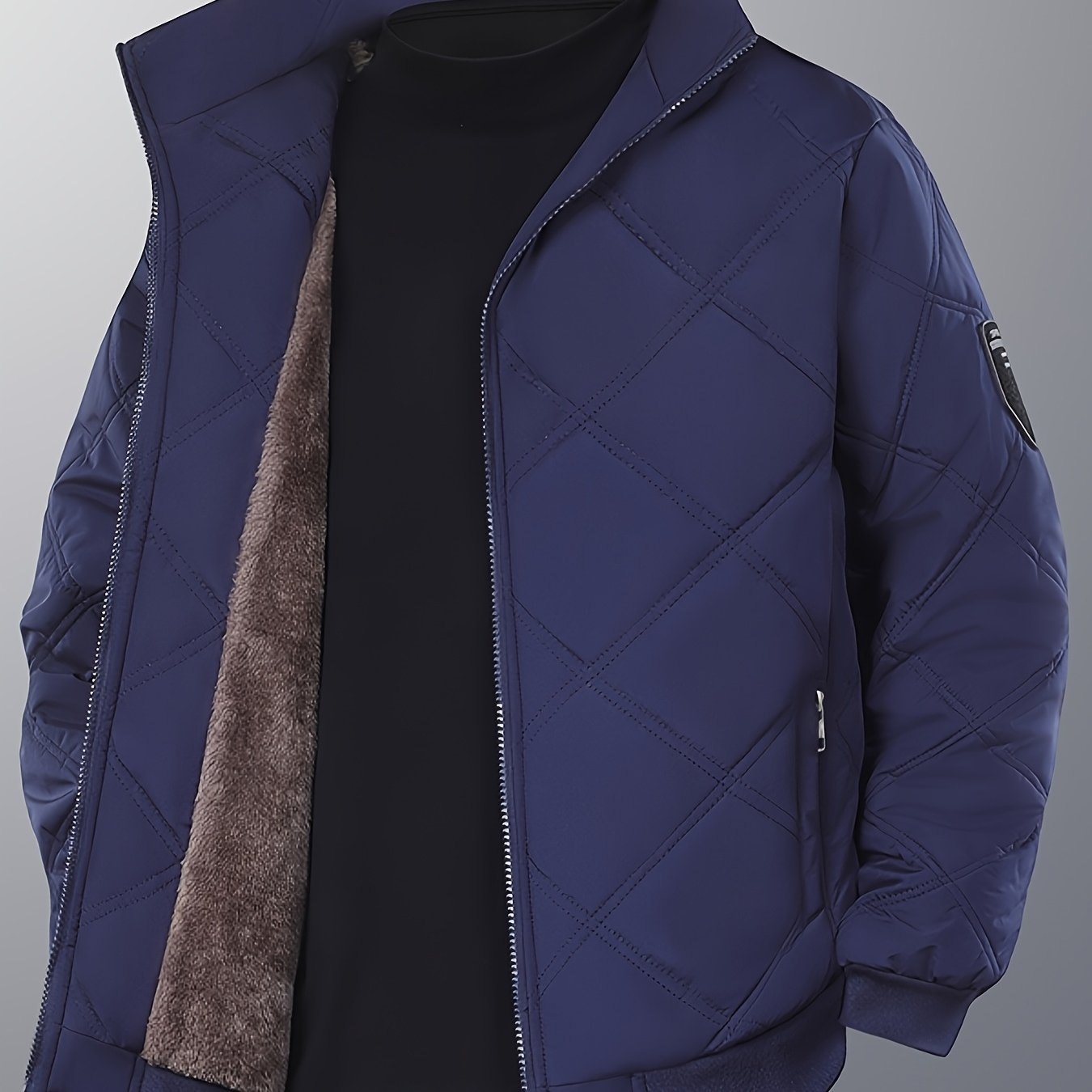 TEMU Plus Size Padded Coat With Extra Lining, Extra Large, Extra Wide, Extra Thick, Warm, Comfortable, Versatile For Commuting, Plus Size