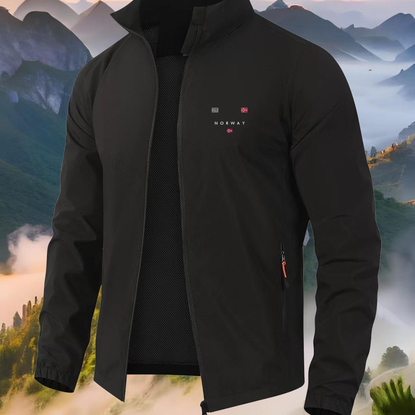 TEMU 2026 's Outdoor Men's Mountaineering Windproof Sports Jacket, Lightweight And Comfortable High-quality Jackets, Fashion And Interesting Flag