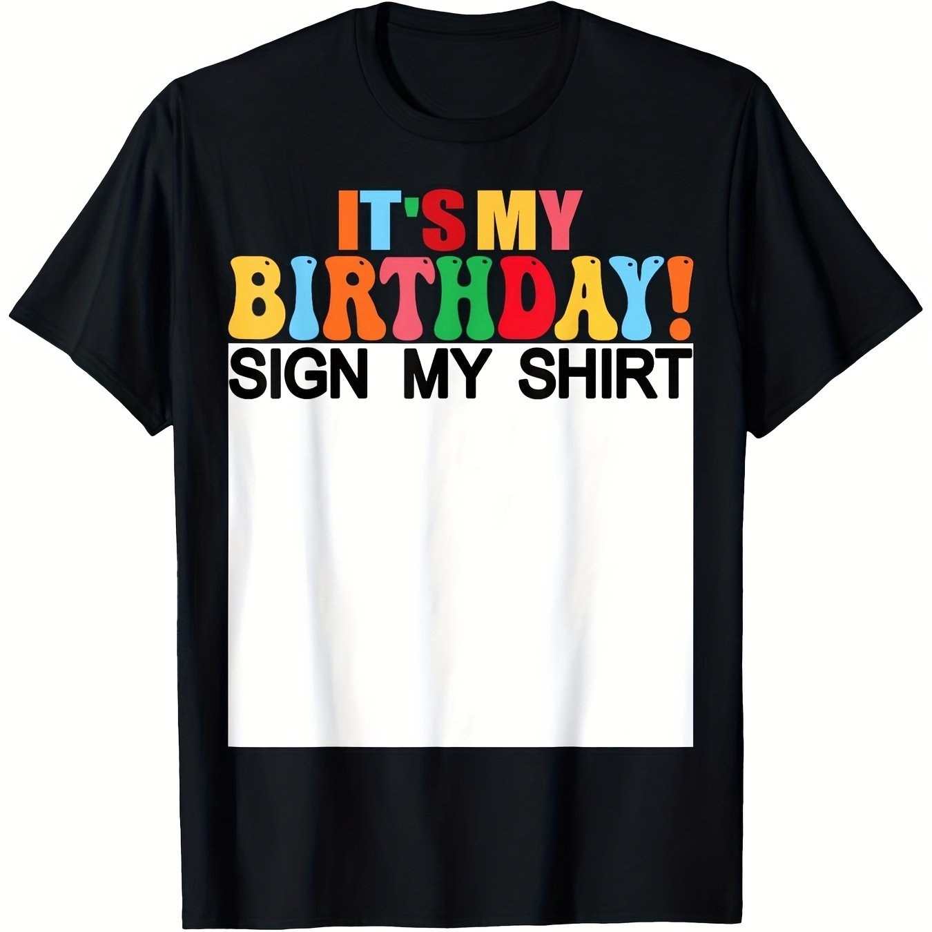 TEMU Birthday! My Shirt - A Humorous Tee For Boys, Girls, And Women 0903 Suitable For Sports, Fitness, And Outdoor Activities, Soft And Breathable,