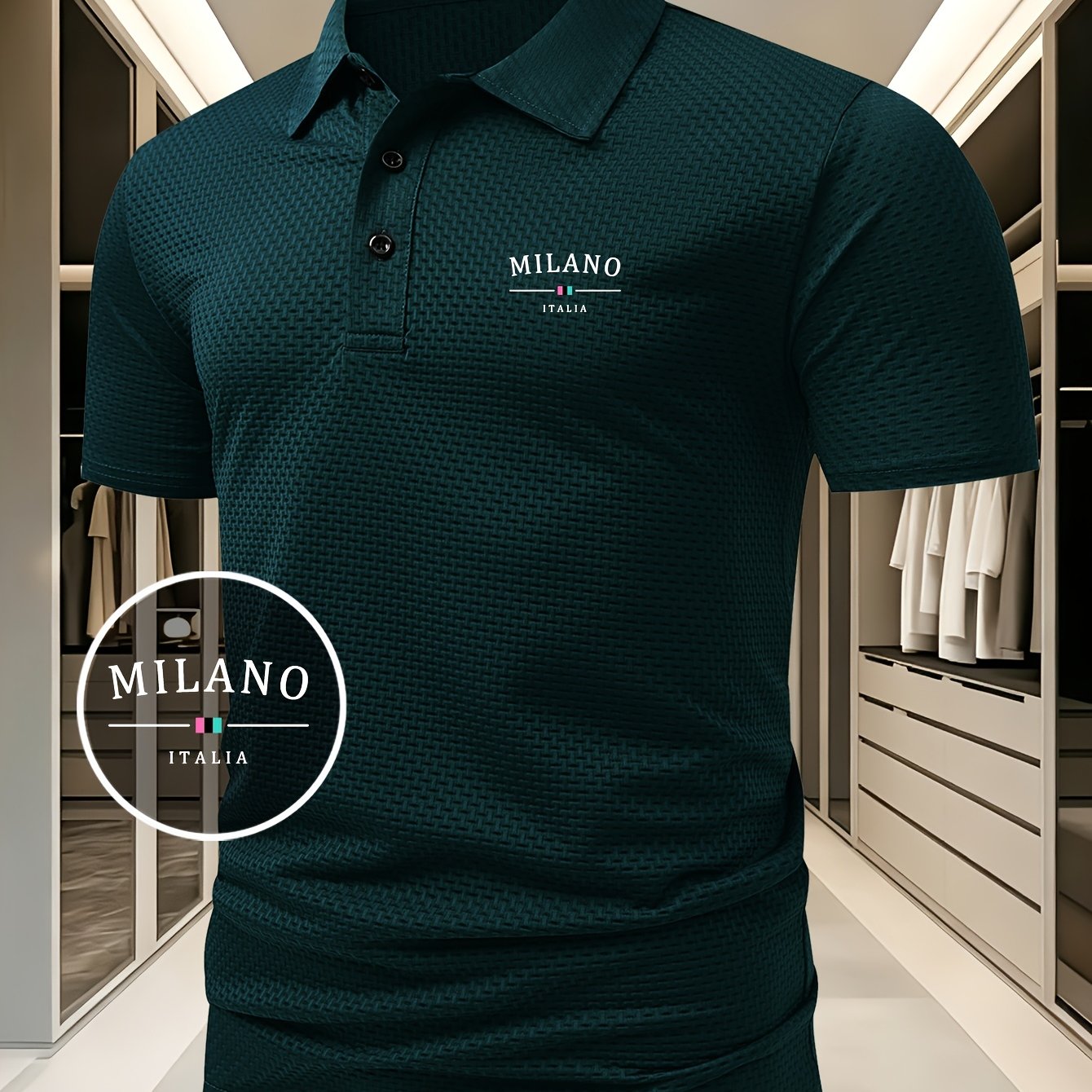 TEMU Middle Eastern Men's Color-block Cool And Comfortable Shirt With Lapel, Sporty Casual Summer Short-sleeve Shirt, Men's Casual Plus Size Men's