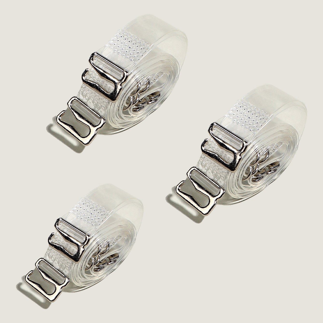TEMU 6pcs Transparent Invisible Bra Shoulder Straps, Adjustable Clear Replacement Bra Straps, Anti-slip Metal Buckle, High All-match Women Lingerie