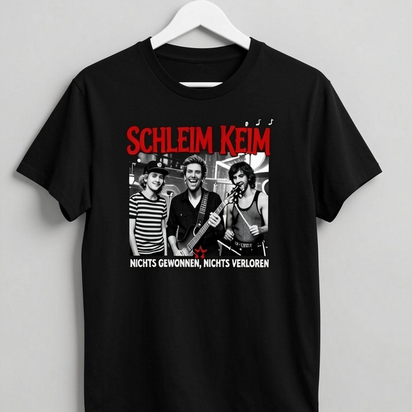 Image of Schleim Keim 2000 Vintage T-shirt Rare Punk Rock Band Tee 90s Size M ''nichts Gewonnen, Nichts '' Slime