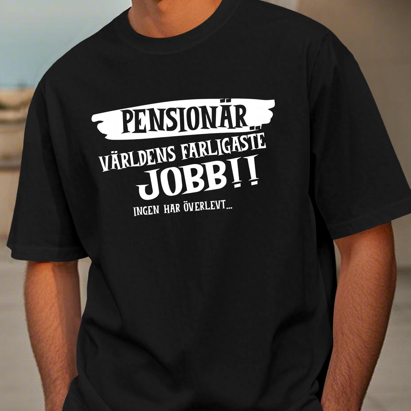 TEMU Men's Short Sleeve T-shirt For Summer With A Swedish Retirement Theme