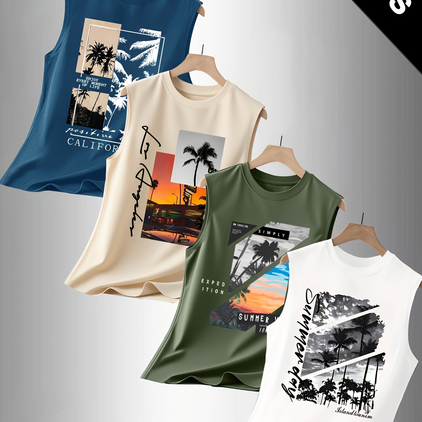 TEMU Men's Top 4pcs Set - Base Layer