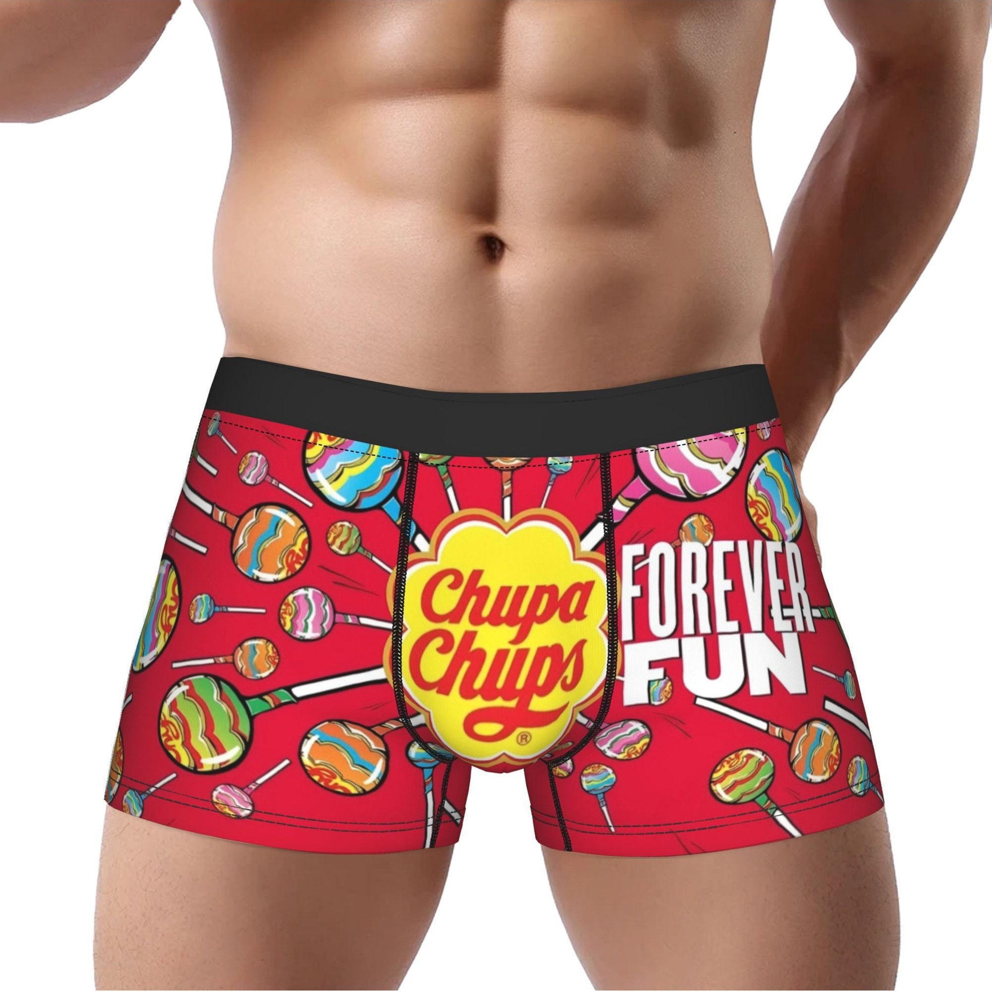 1pc Chupa Underpants Breathbale Panties For Man Underwear Print Shorts Boxer Briefs