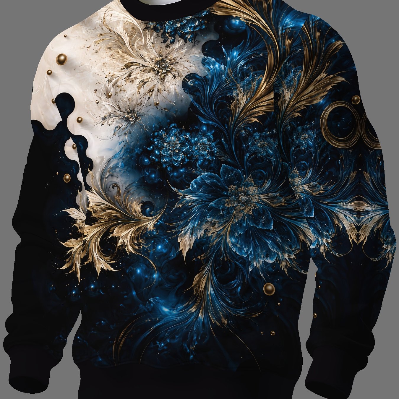 TEMU Round Neck Sweatshirt Trendy Hit Men's Long Sleeve 2026 Autumn Winter Men' Round Neck Sweatshirt New Style