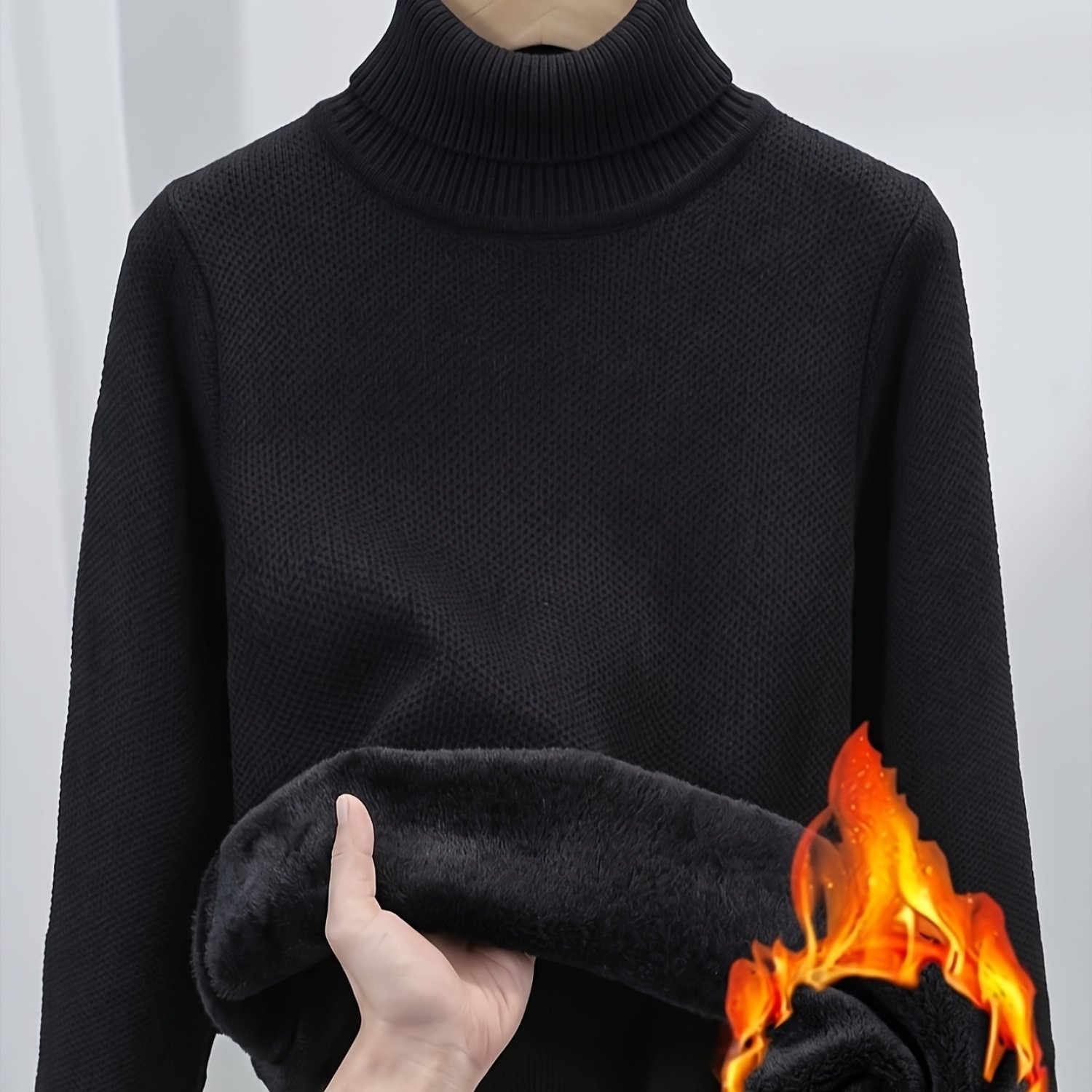 TEMU Pull élégant à col pour femmes - Pull et chaud, tenues de tous et formelles pour toutes , chic pour , les fêtes, les tenues décontractées - Pull