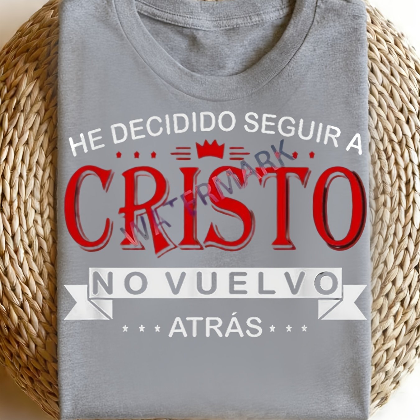 Men's Short Sleeve T-shirt With A Spanish Christian Humor Theme, Featuring The Design ' To Christ' Casual, Comfy, And Machine Washable, Wear With A Cr