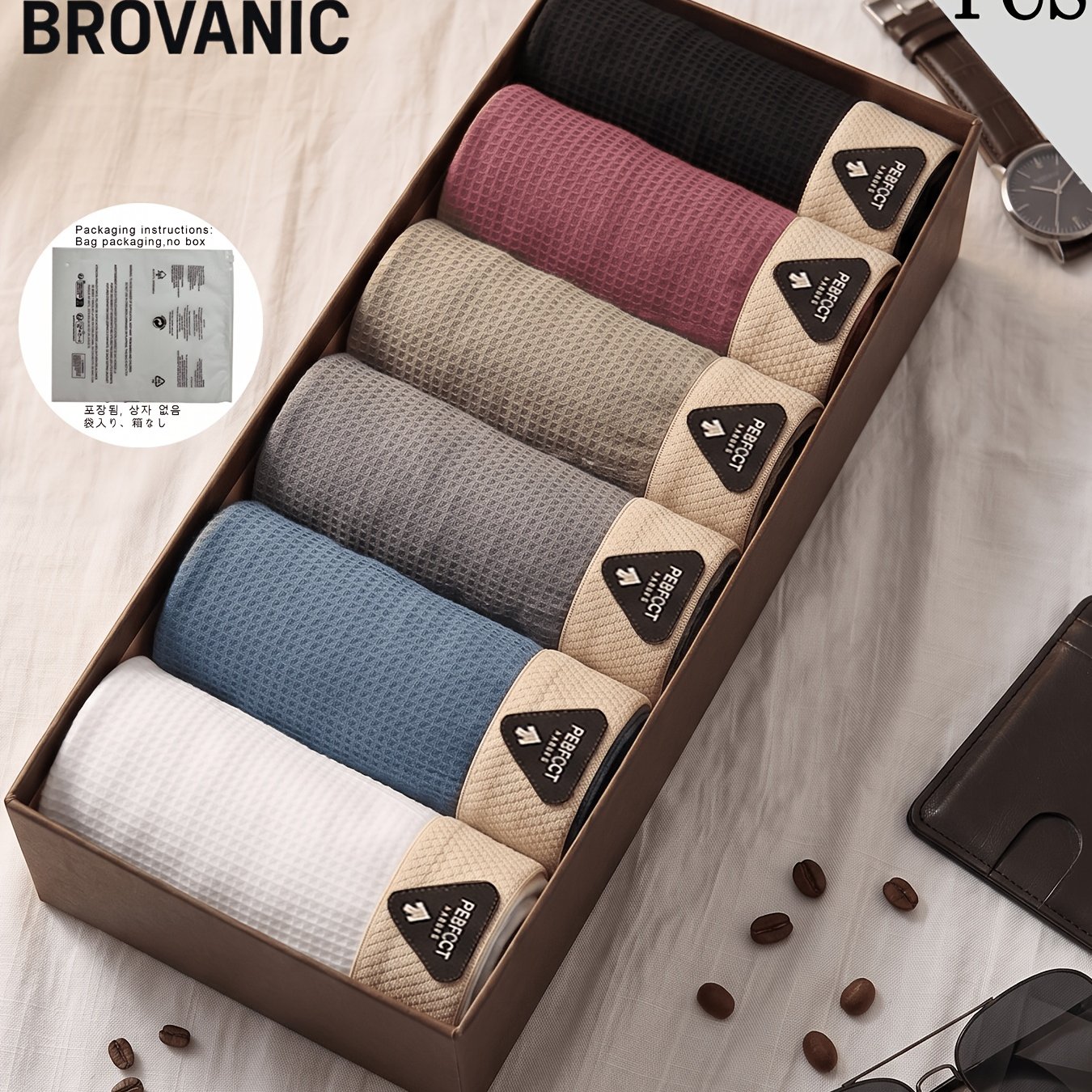 TEMU Lot de 6 boxers pour hommes - Sous-vêtements pour et les occasions formelles - Lot économique pour hommes, sous-vêtements confortables,