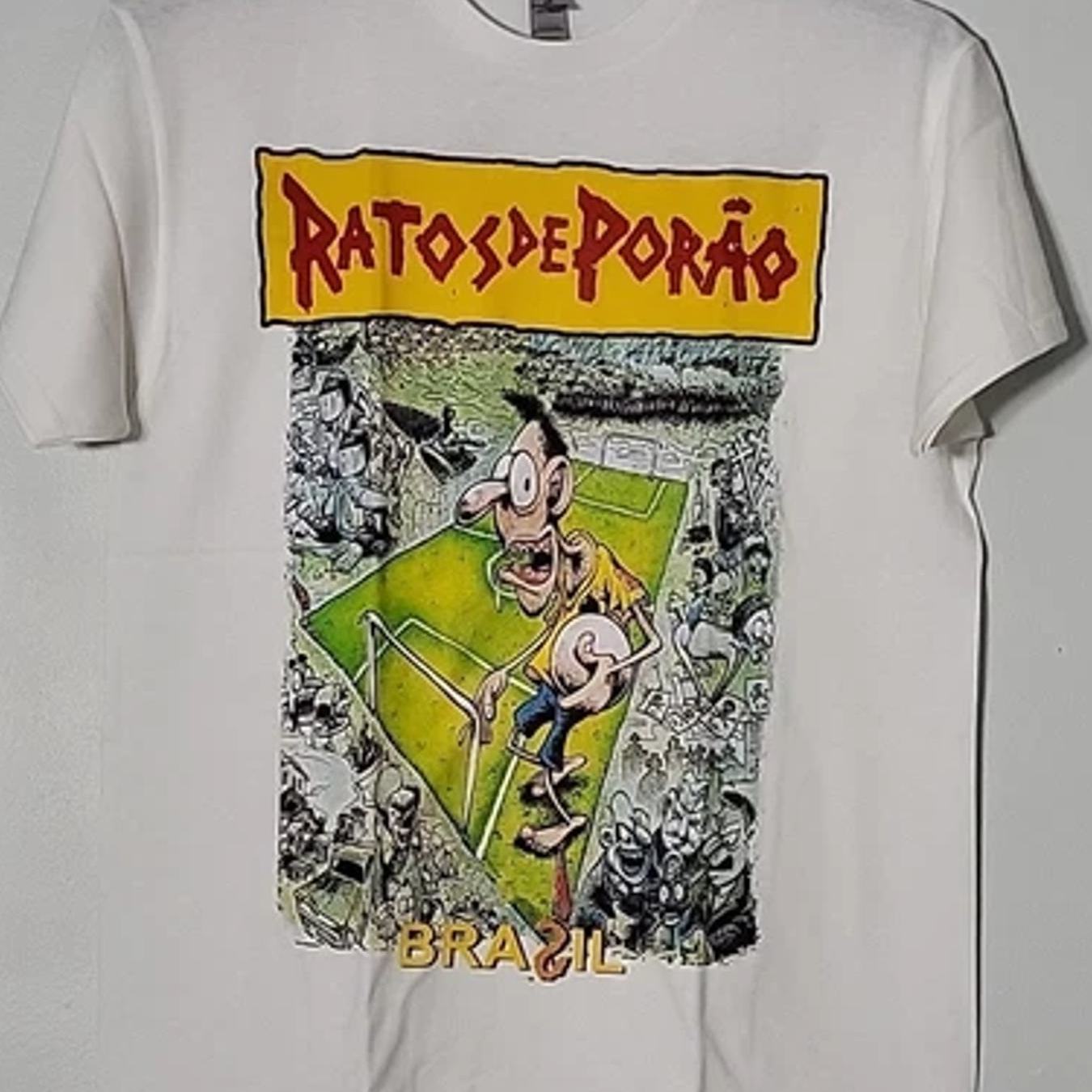 Ratos De Porao Brasil Xl T Shirt White Mens Band Logo