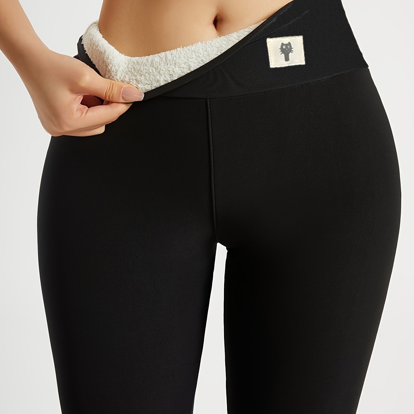 TEMU Leggings invernali da donna, pantaloni traspiranti a vita , collant da ciclismo, fitness e sci per esterni