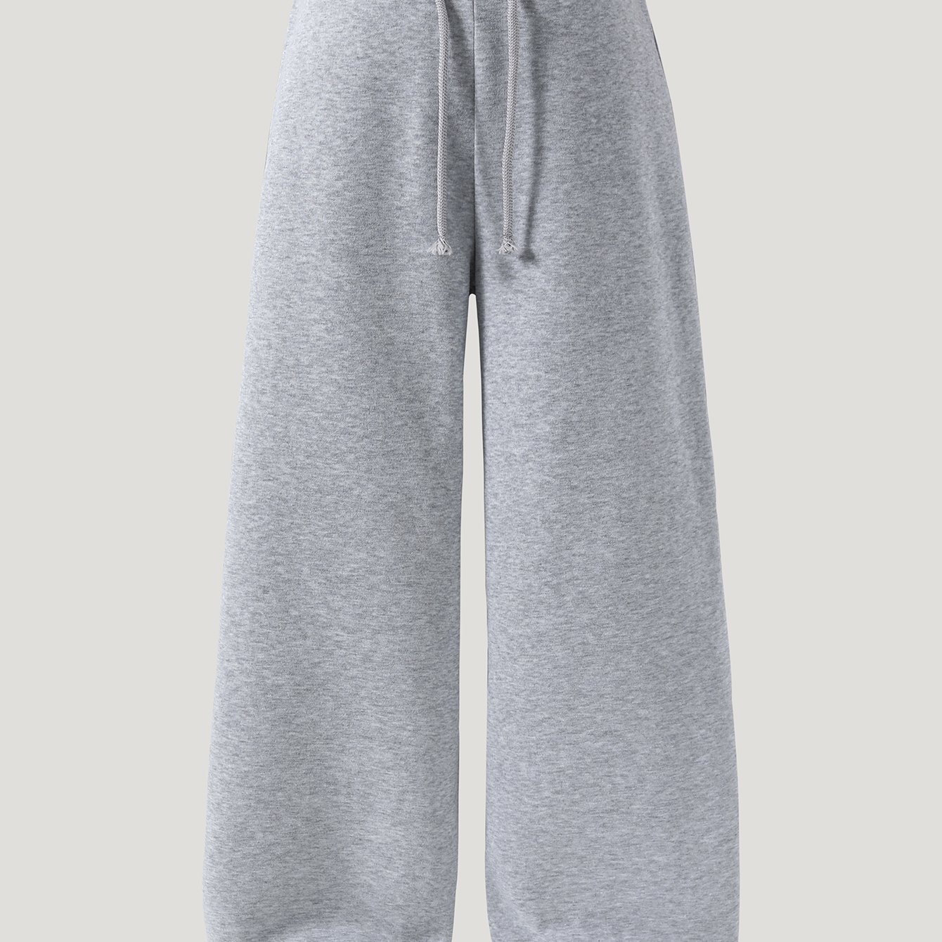 E-shop Zielgerichtete lässige, gerade geschnittene Hosen für Teenager-Mädchen, graues High-Waist-Design, modischer, trendiger Premium-Finish, neue