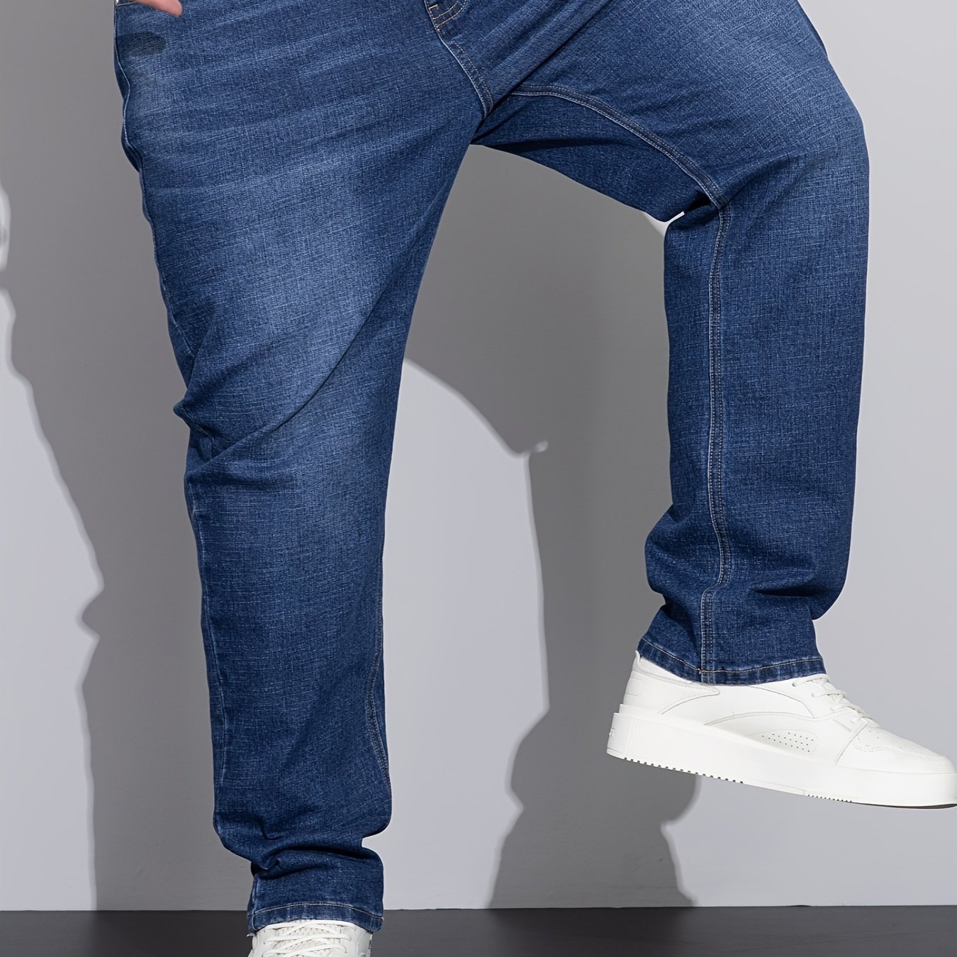 Image of Plus Size Men's Stretch Pants, Durable And Stylish , Plus Size