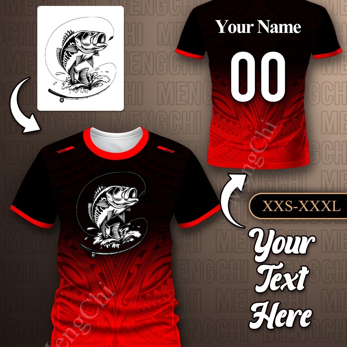 TEMU Men's & Women's Custom 3d Printed T-shirt - Personalized Logo/text Suitable For Clubs, Events, Promotions, Plus Size Short Sleeve Crew Neck With