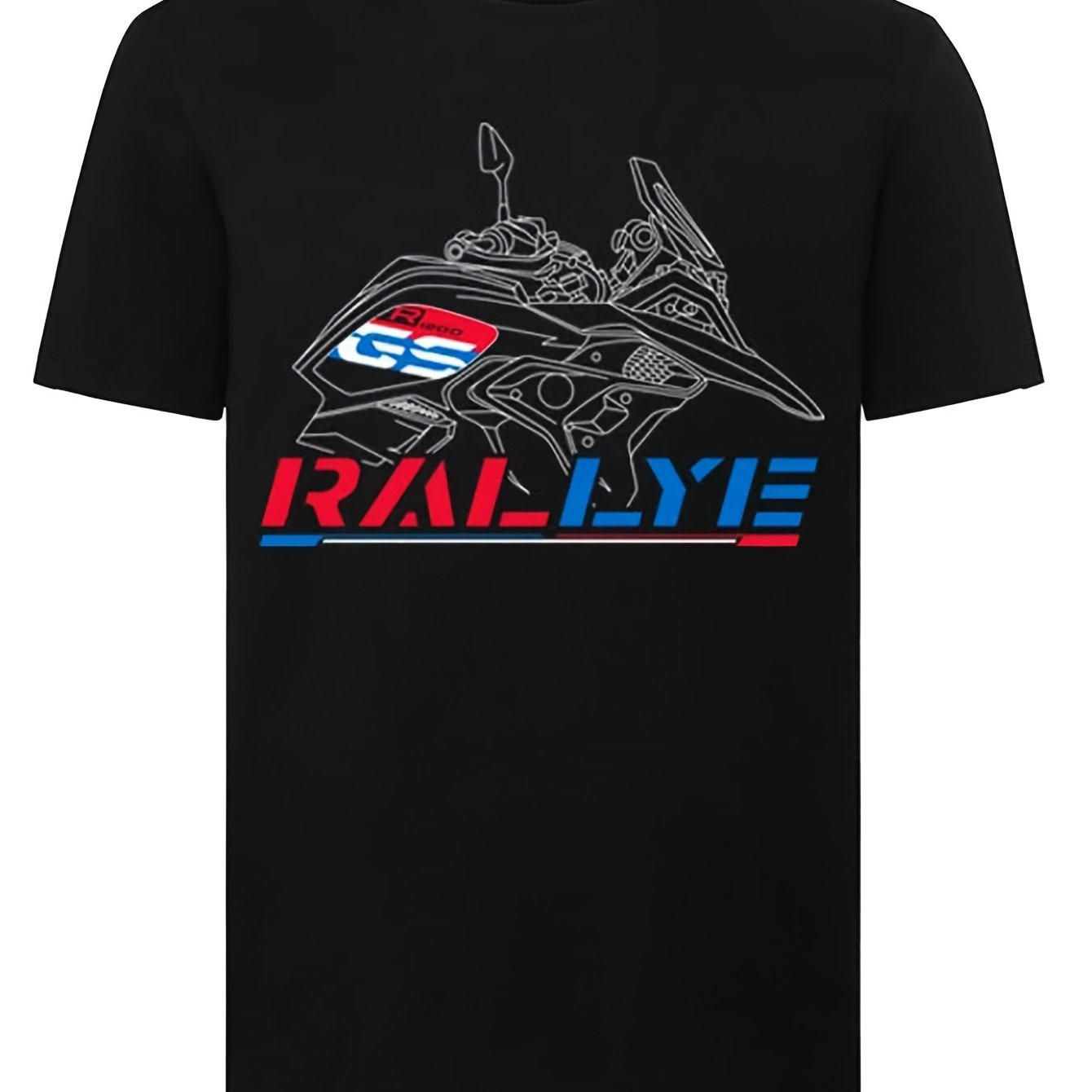 2026 New Rally Silhouette Style Graphic T-shirt | Black, Crew Neck, Stretch Fabric, Regular Fit, , Perfect For Men, Valentine's Day Gifts
