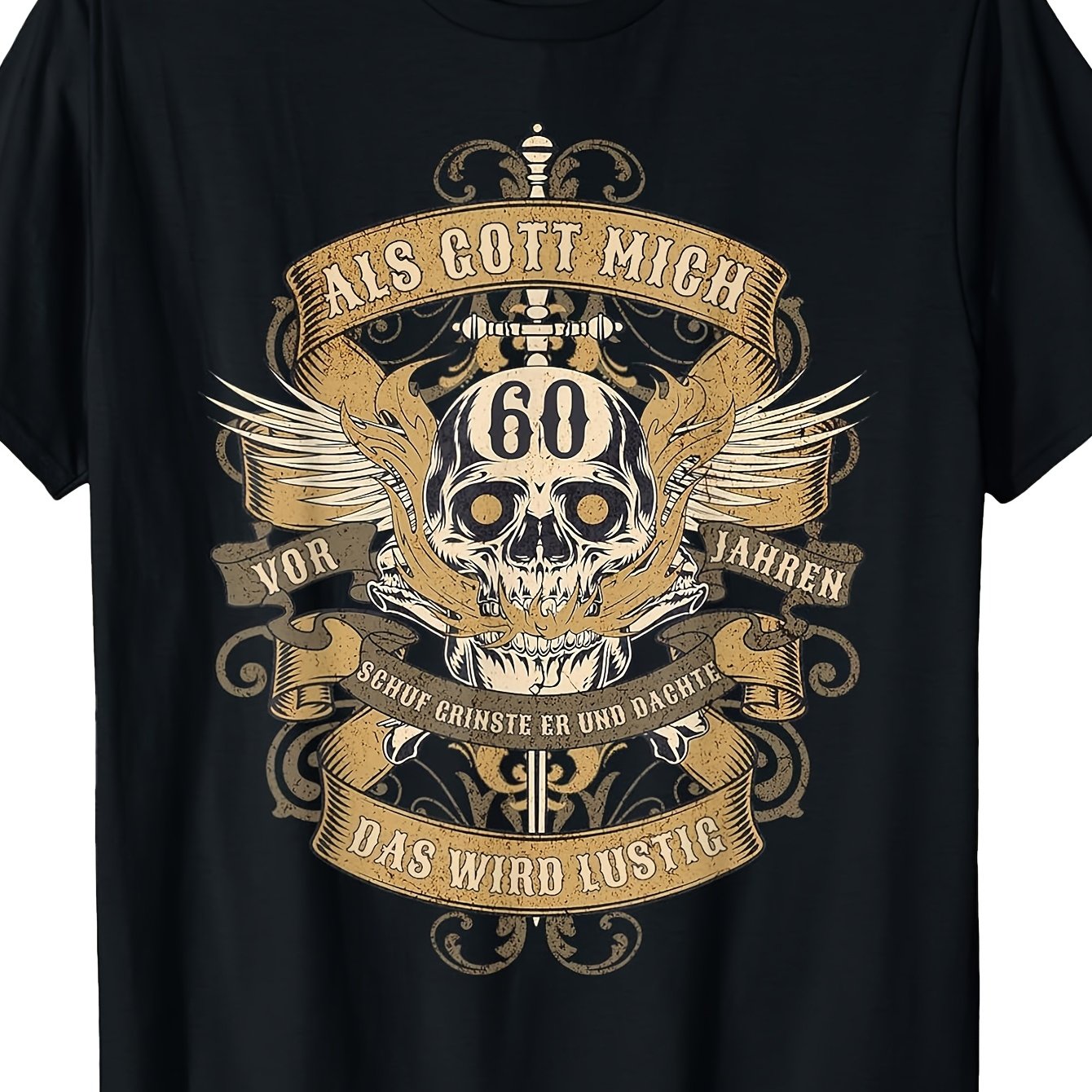 Men's 60th Birthday T-shirt T-shirt Unique Perfect For Home Outdoor Work Gifting (birthdays Valentine's Day Mother's Day) S To 3xl Unisex