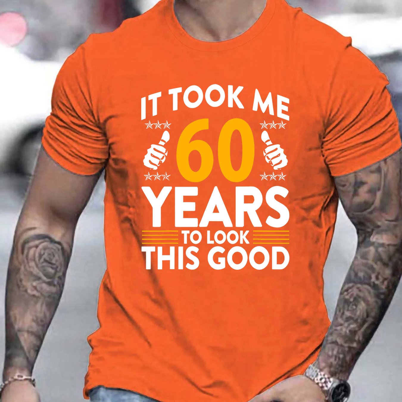 TEMU Trendy And Fashionable Casual Men's T-shirt For Daily Wear