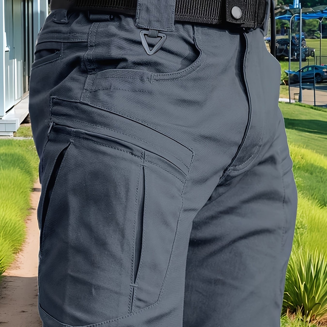 TEMU Men's Tactical Cargo Pants, Outdoor Trousers, Men's Tactical Pants, Multi-pocket, Adjustable Waist, Durable And Wear-resistant Fabric,