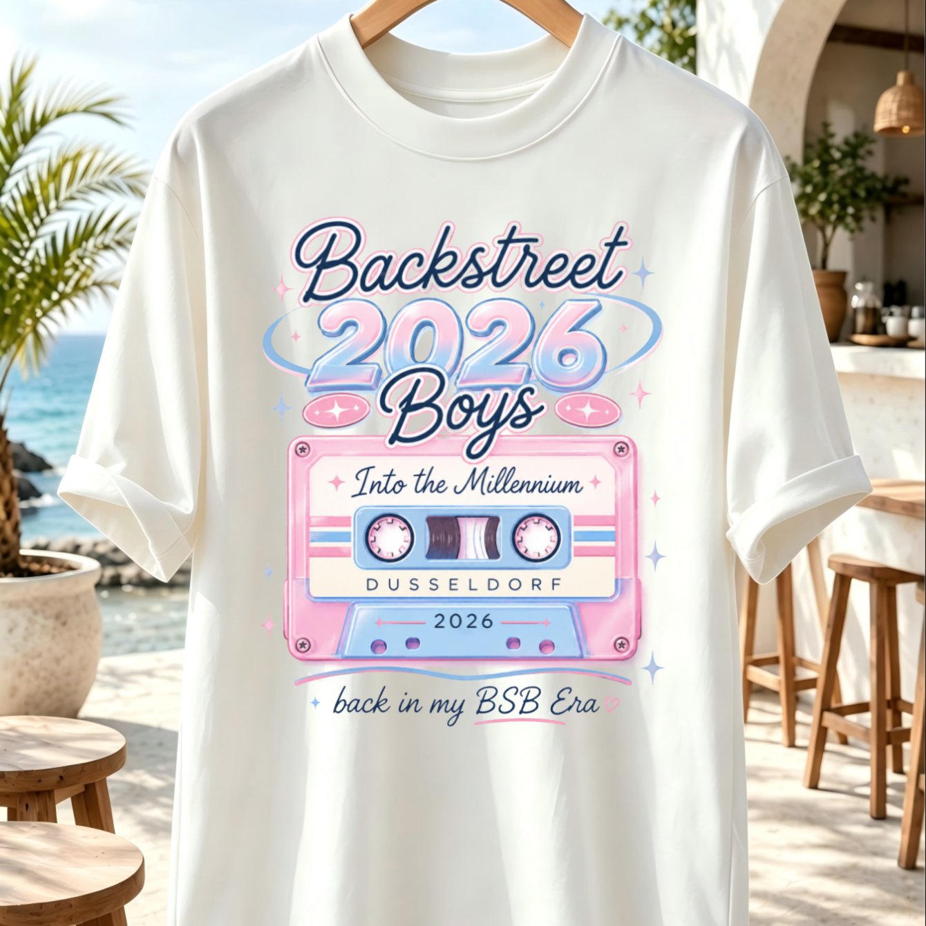 Ba Cks 2026 Boys Graphic T-shirt Retro Cassette Design With 2026 And Bsb Era Nostalgia Unisex T-shirt