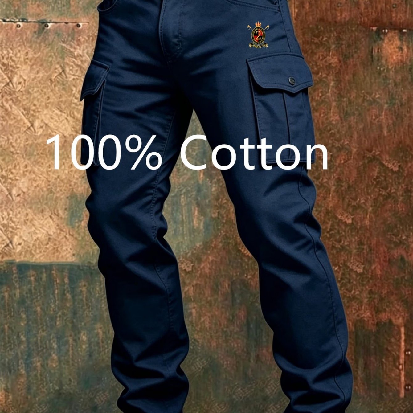 Men's Work Cargo Trousers, Functional Pocket Layout