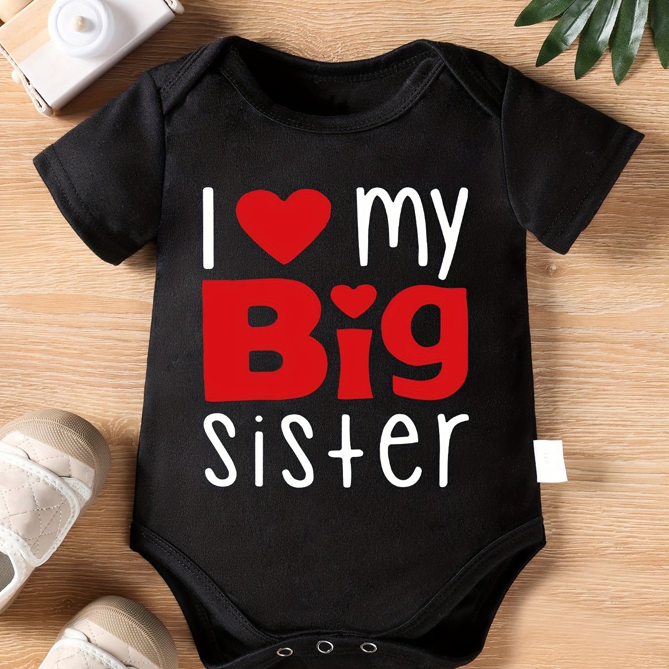 Image of Single Piece, Needs To Be Separately. Family Set, Family Set, Set Dx4593-pf3813 Summer Baby Boy And Girl Triangle Romper Girl's T-shirt Big/little Sister Print, For Outdoor