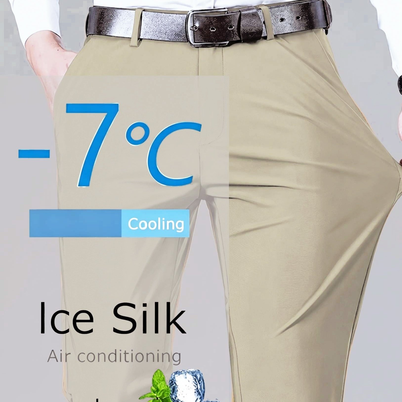 TEMU Men's Business Dress Trousers, Stretch Formal Pants, Casual Long Trousers, Loose Versatile Straight Leg Suit Trousers, Office Workwear