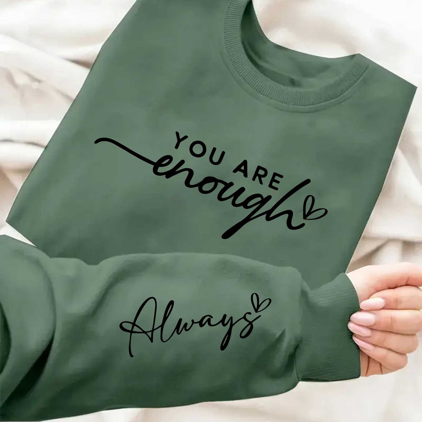 TEMU Letter Print Sweatshirt, Round Neck Casual Top, Suitable For Autumn And Winter, Women's Clothing