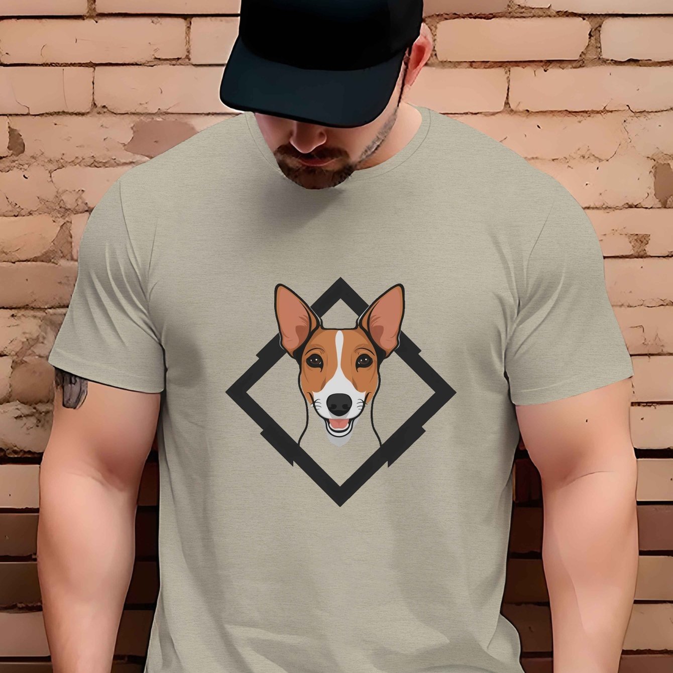 남성용 잭 러셀 테리어 그래픽 티셔츠 캐주얼 반팔 통기성 폴리에스터 여름 패션 티셔츠 | {region_na - Temu  Republic of Korea, image size:1340x1340