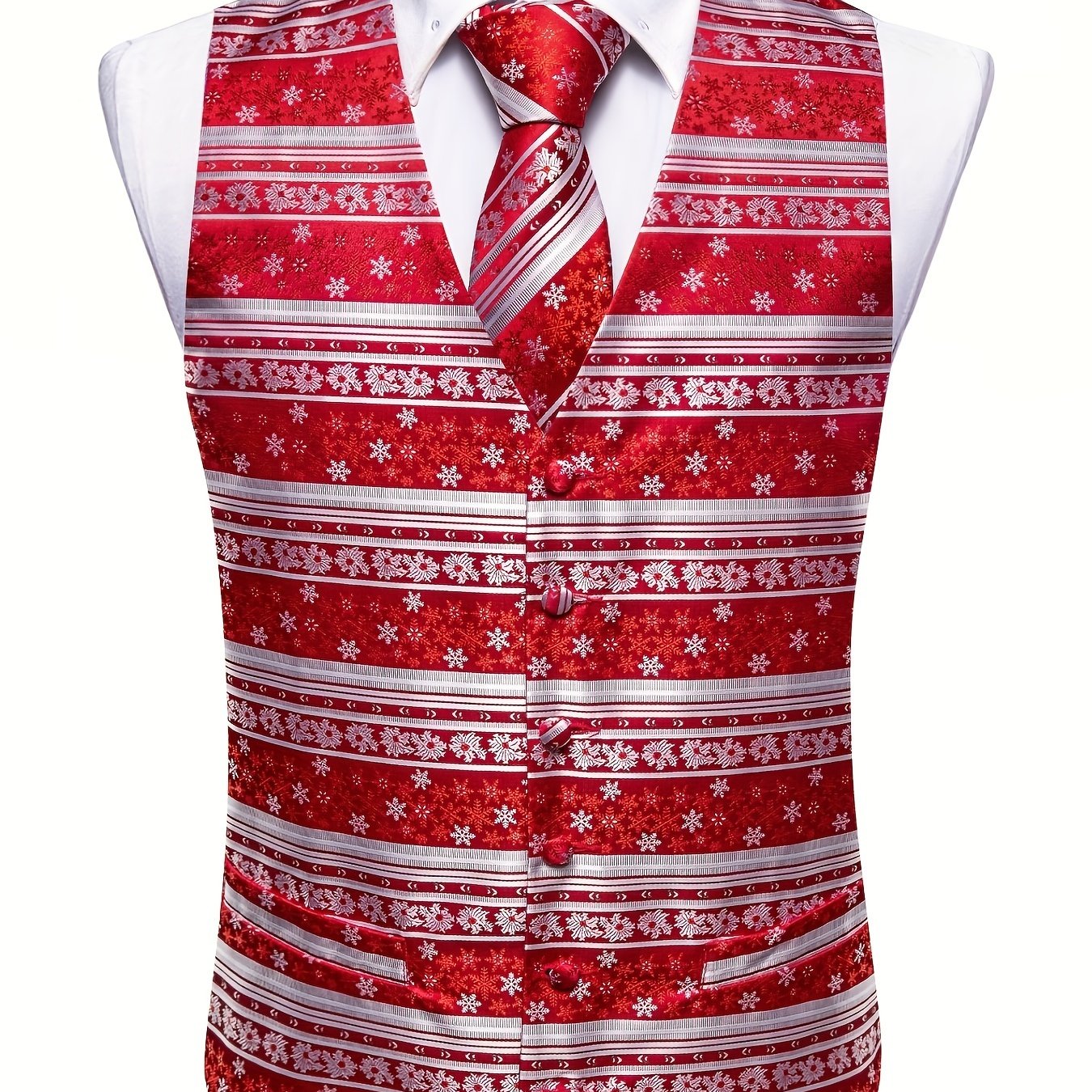 Mens red plaid christmas on sale vest