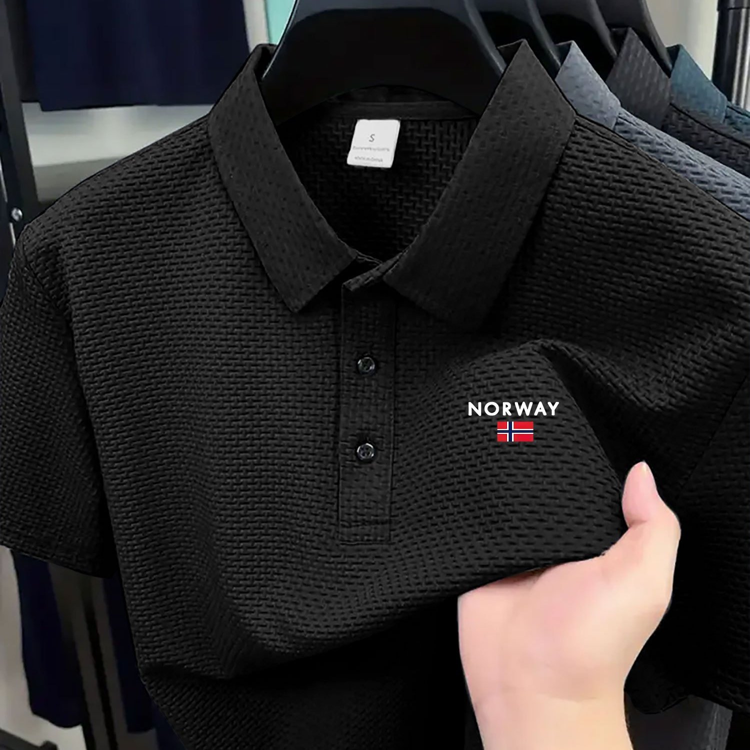 TEMU Plus Size Men's Shirt, Lapel Short Sleeve Shirt Henry Shirt/ High-end Fiber Fabric Printed Shirt/ Drape Short Sleeve Short Sleeve Clothing/