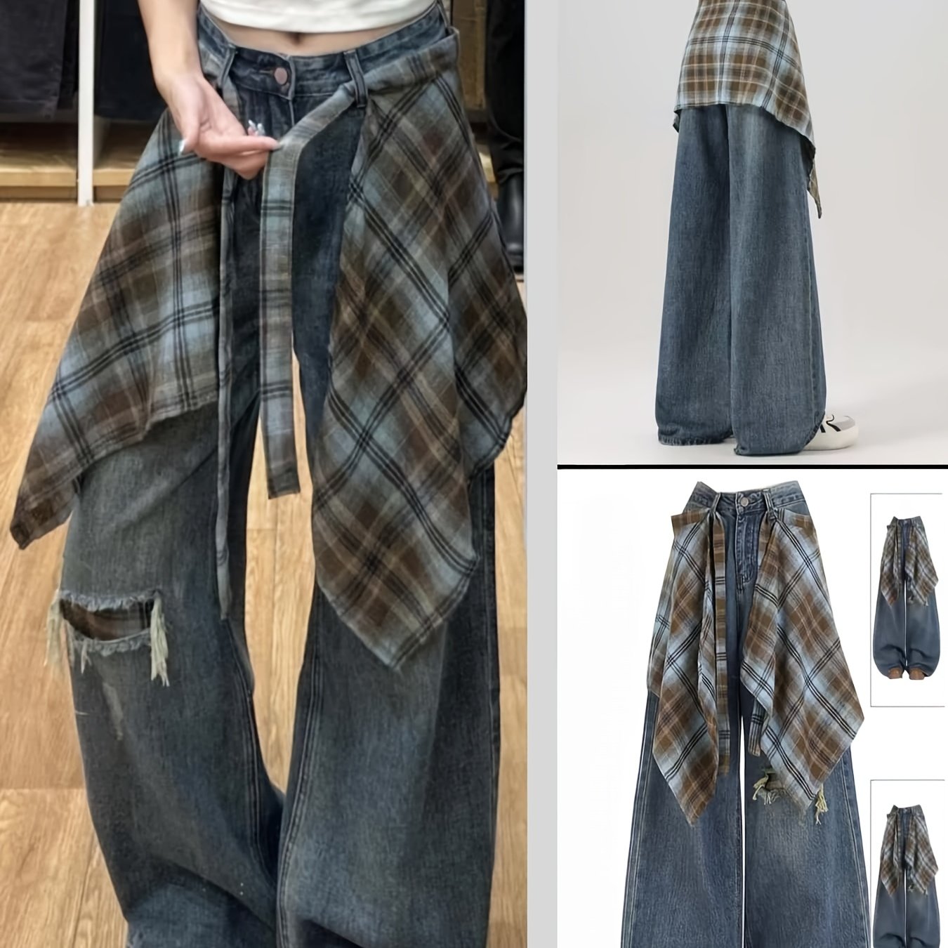 Image of Women's Hem A-line Skirt, Fashion Style Casual Mini Skirt