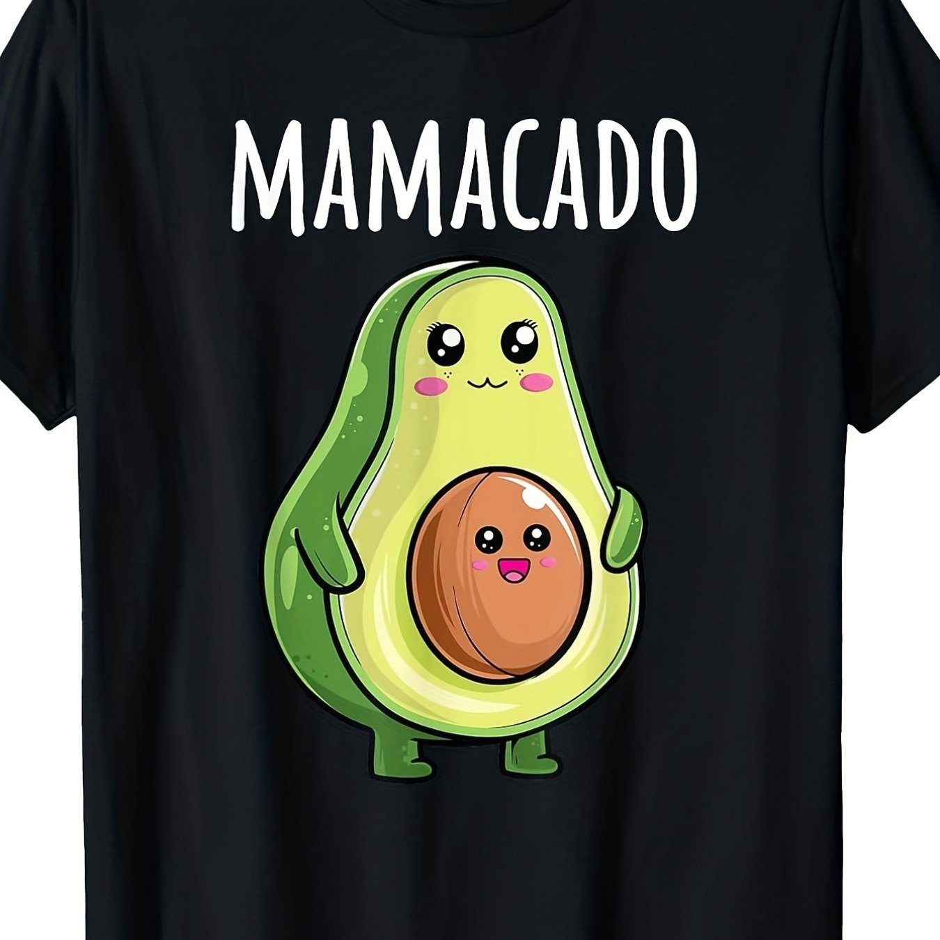 Humorous Mamacado Avocado Gender Reveal T-shirt For Expecting Mothers - Maternity Top Featuring An Adorable Design, Short Sleeves, Round Neck, And Relaxed Fit For Gender Reveal Celebrations