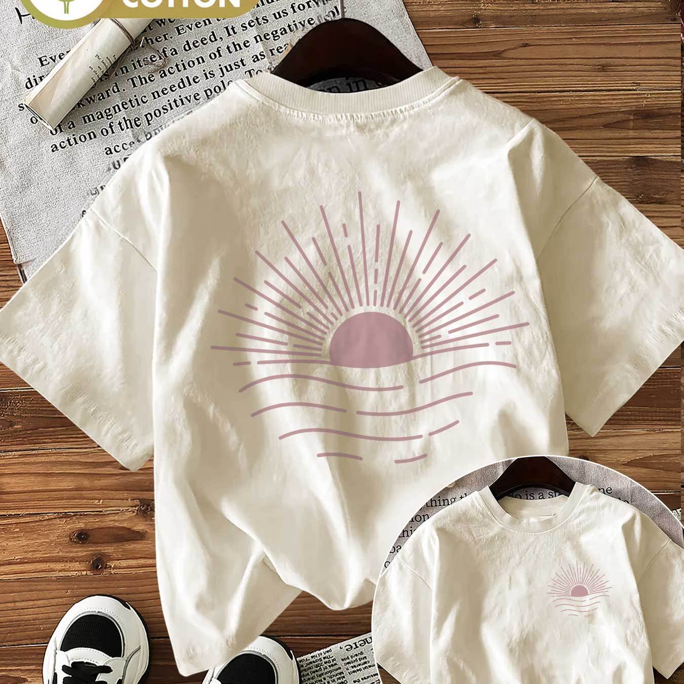 Graphic Print T-shirt, Short Sleeve Crew Neck Casual Top For Summer And Spring, Women's Clothing