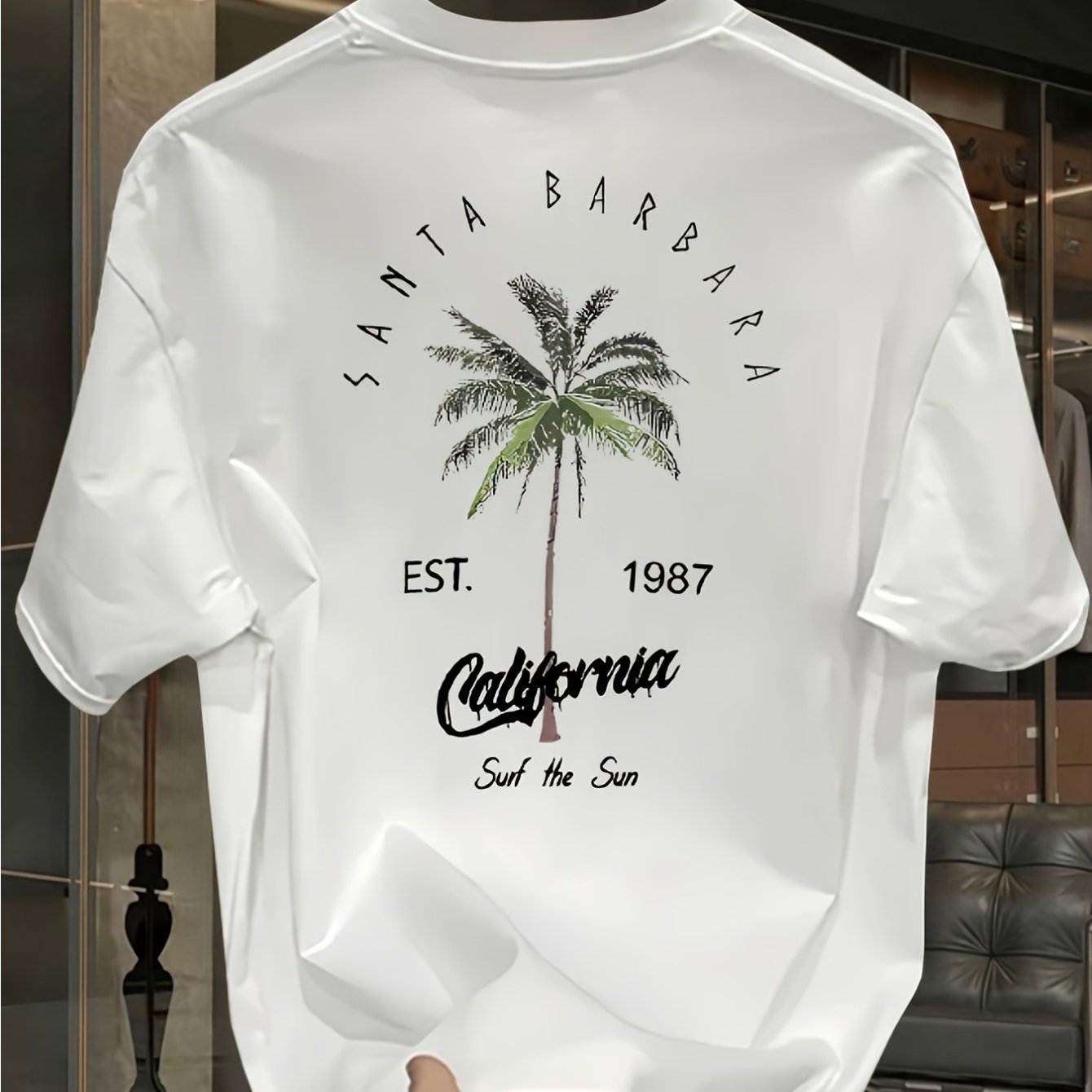 100% Print Men's Pure Retro T-shirt Comfortable T-shirt 0721-s